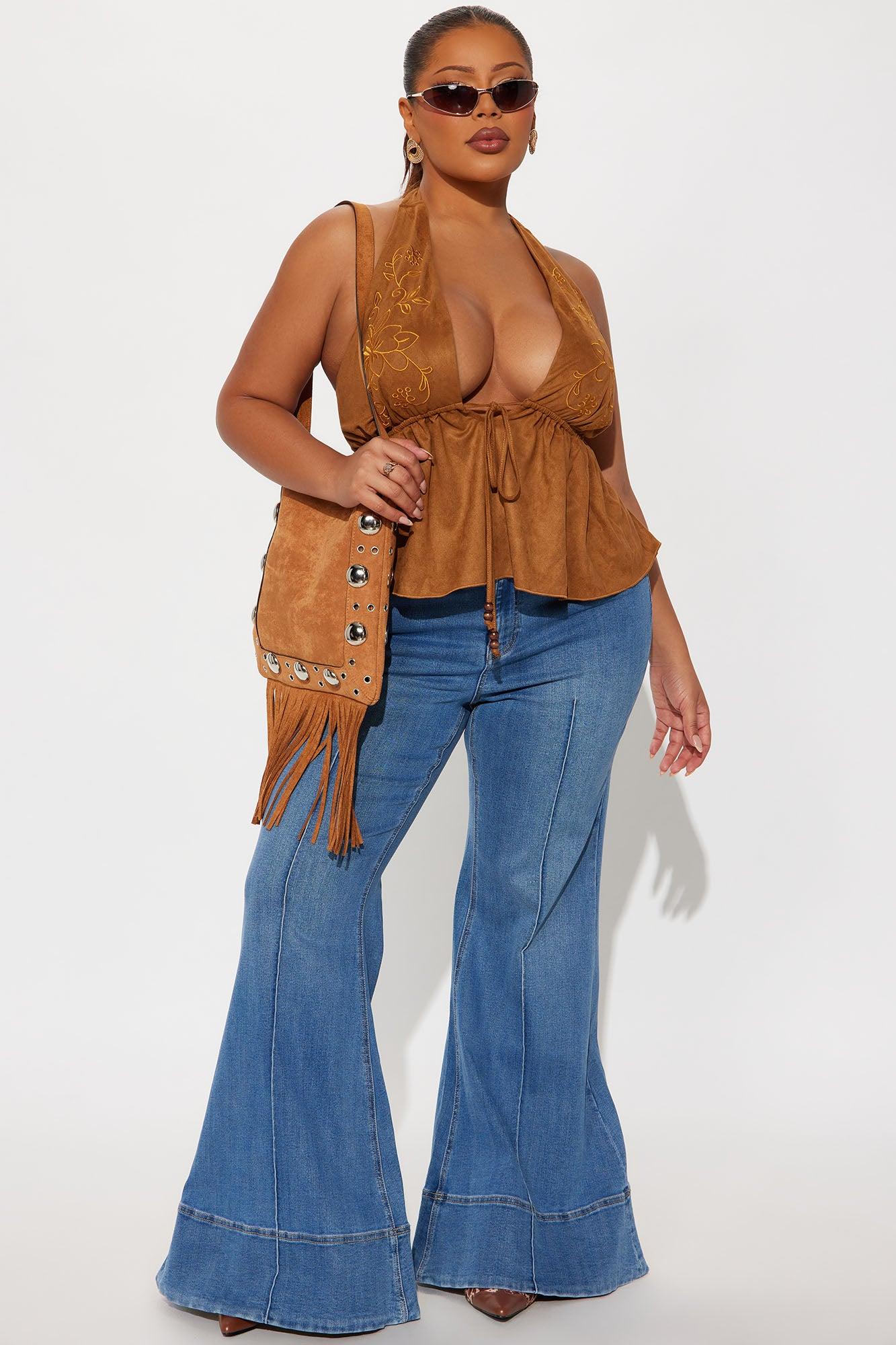 Keep It Real Extreme Flare Jeans - Medium Wash Female Product Image