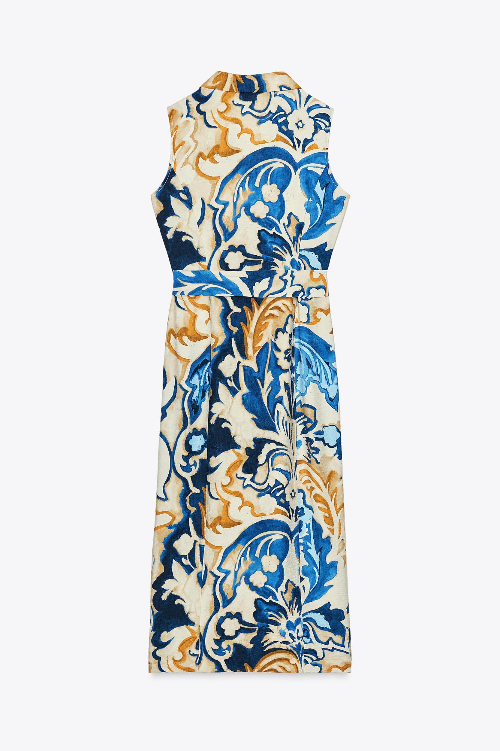 PRINTED MIDI DRESS Product Image