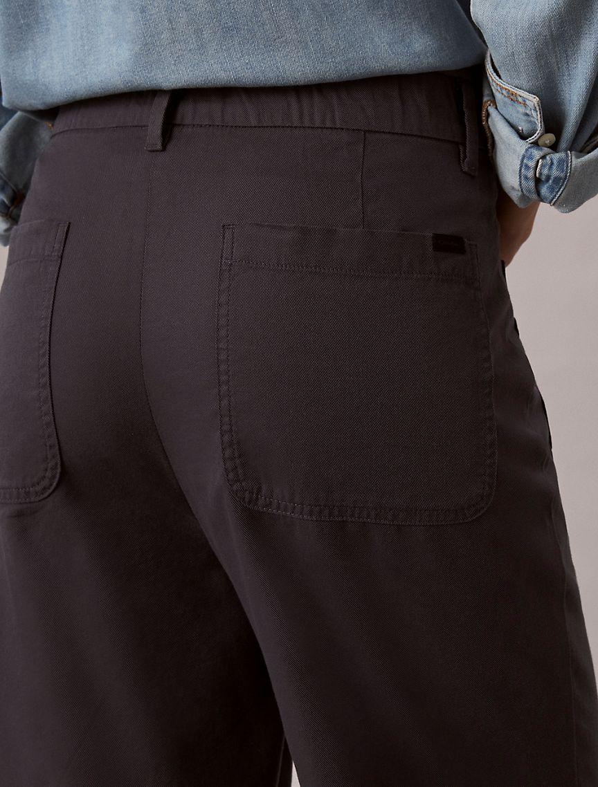 Twill Wide Leg Pants Product Image