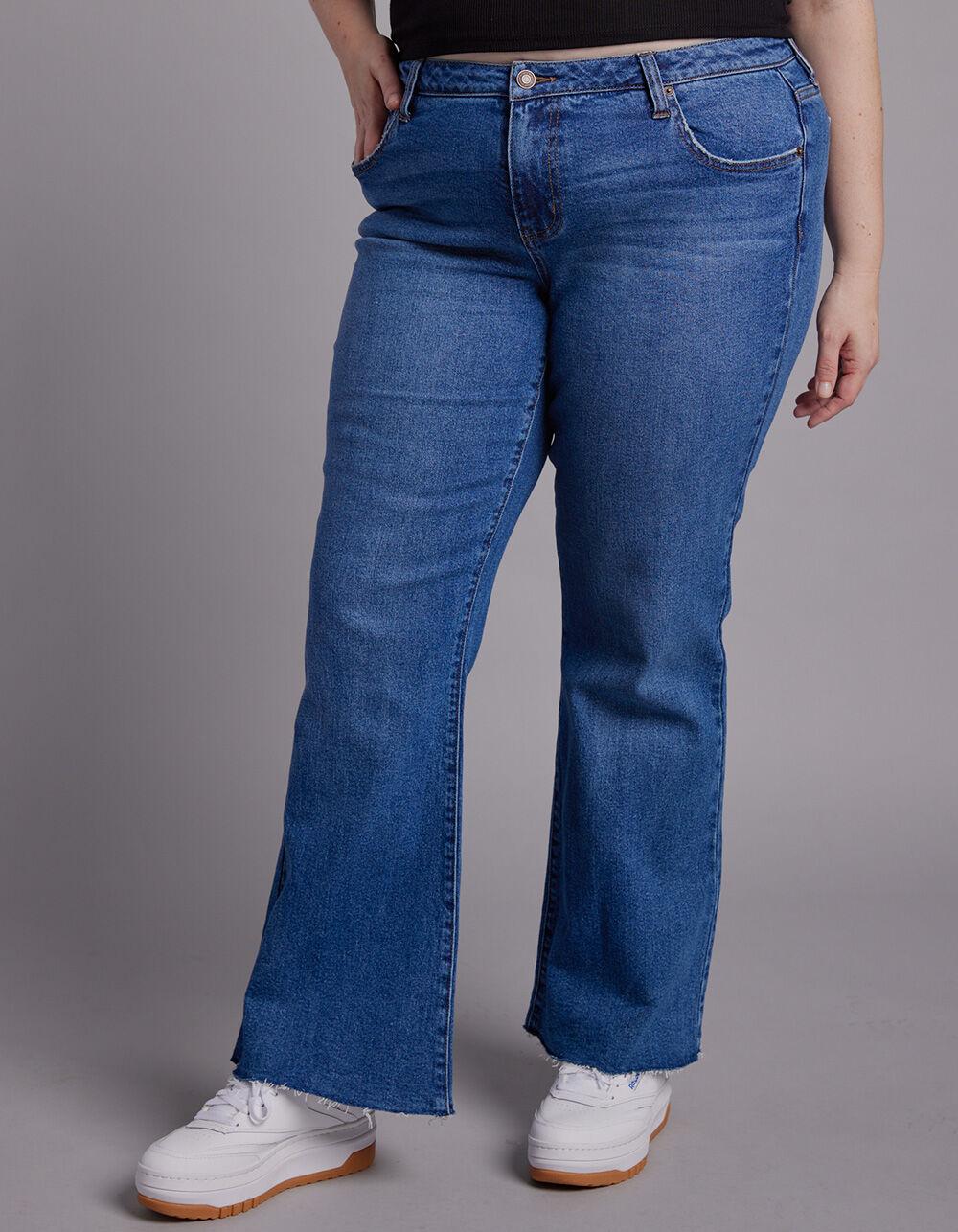 RSQ Womens Low Rise Flare Jeans - MEDIUM WASH Product Image