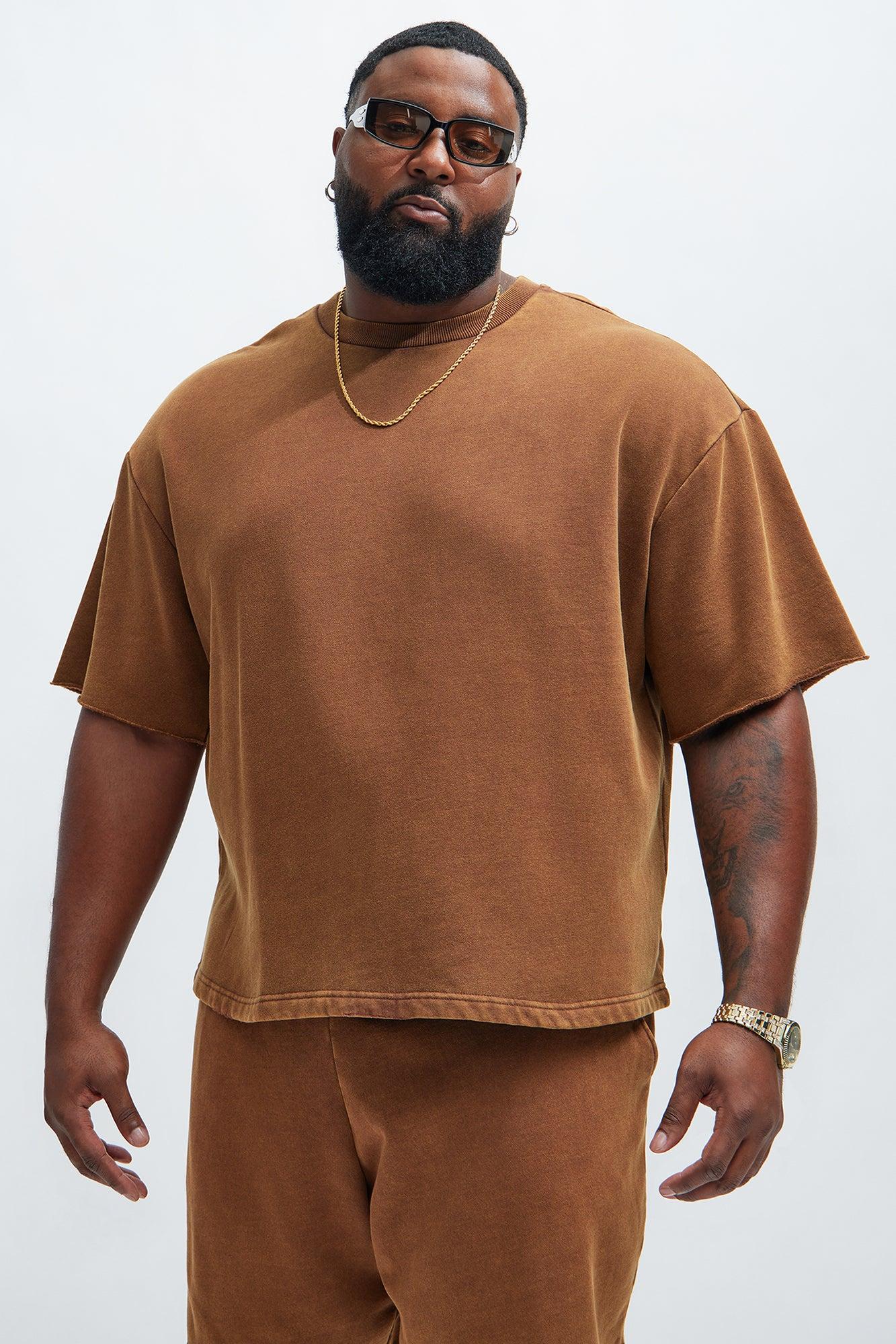 Tyson Heavy Wash Tee - Dark Brown Product Image