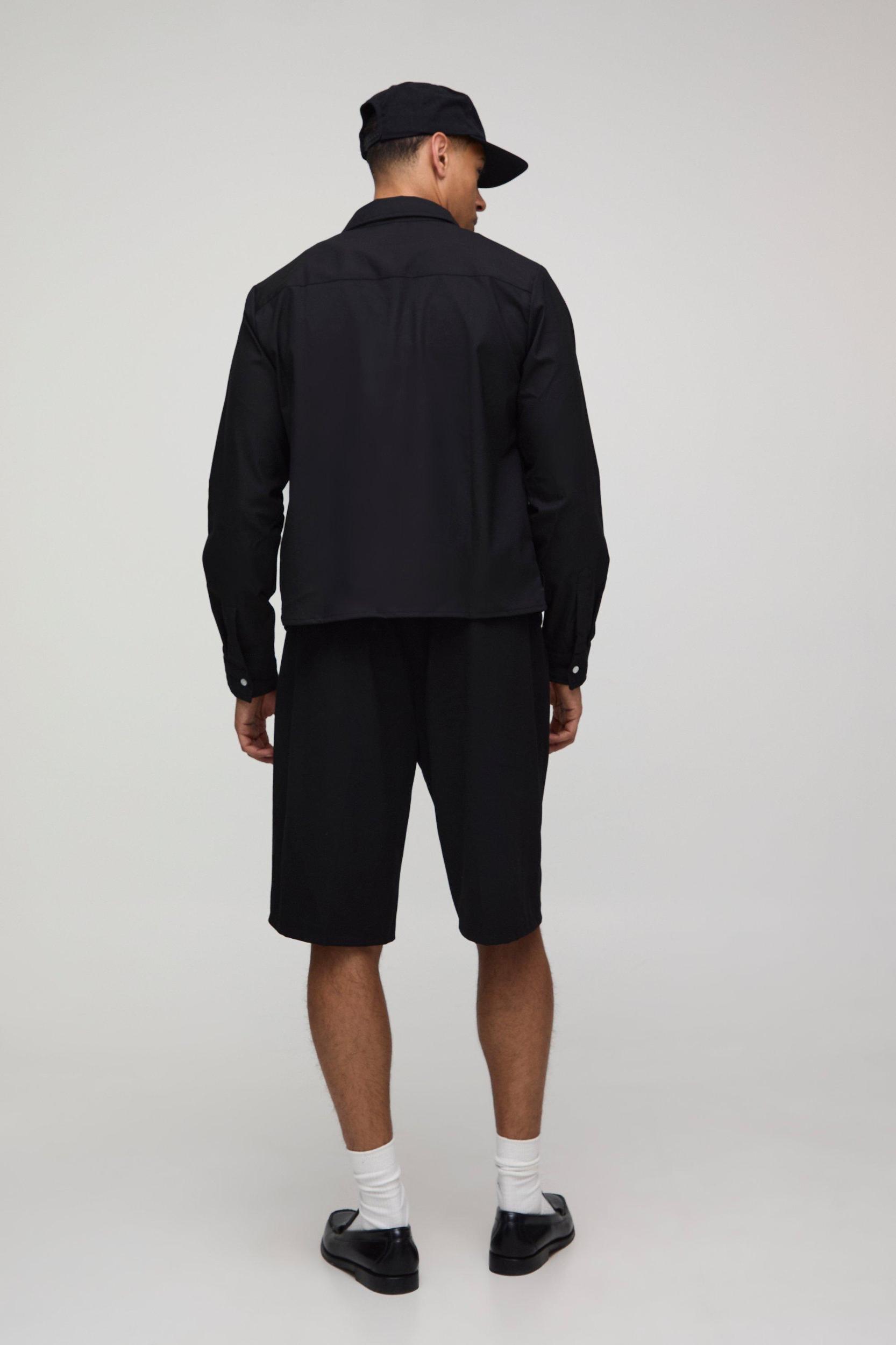 Regular Fit Tipped Pocket Harrington Jacket | boohooMAN USA Product Image