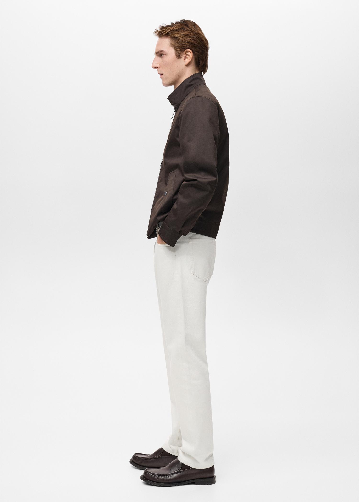 Tapered-fit selvedge jeans - Men | MANGO USA Product Image