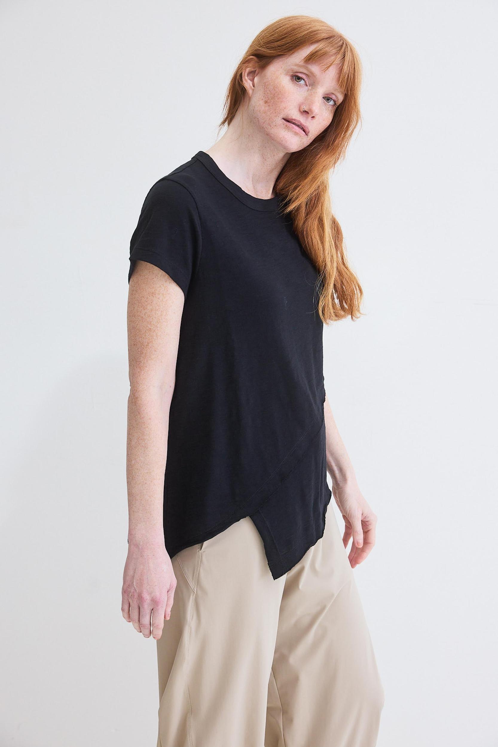 Inner Glow Asymmetric Short Sleeve Top Product Image
