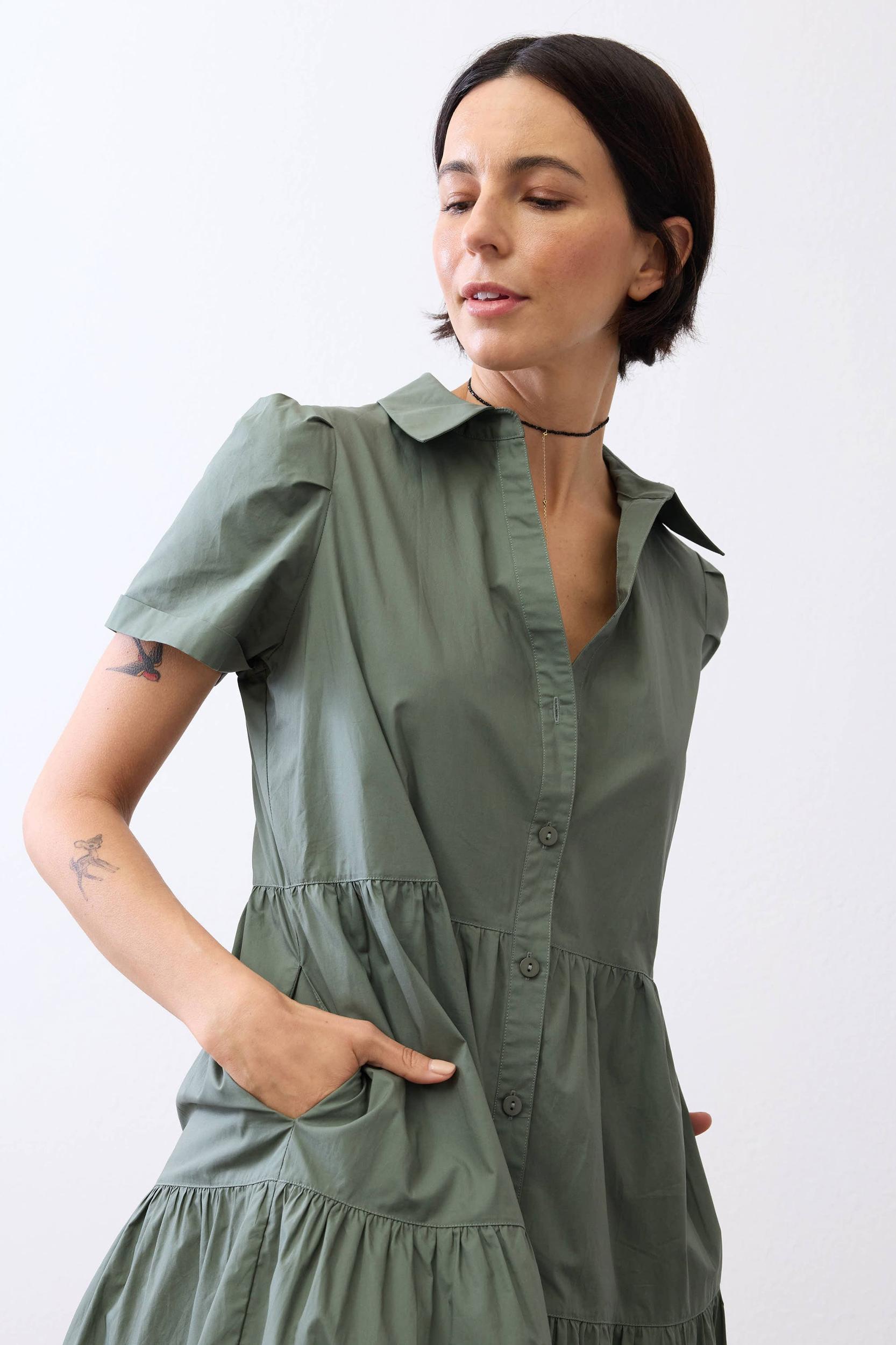 Breaking Free Long Poplin Dress Product Image