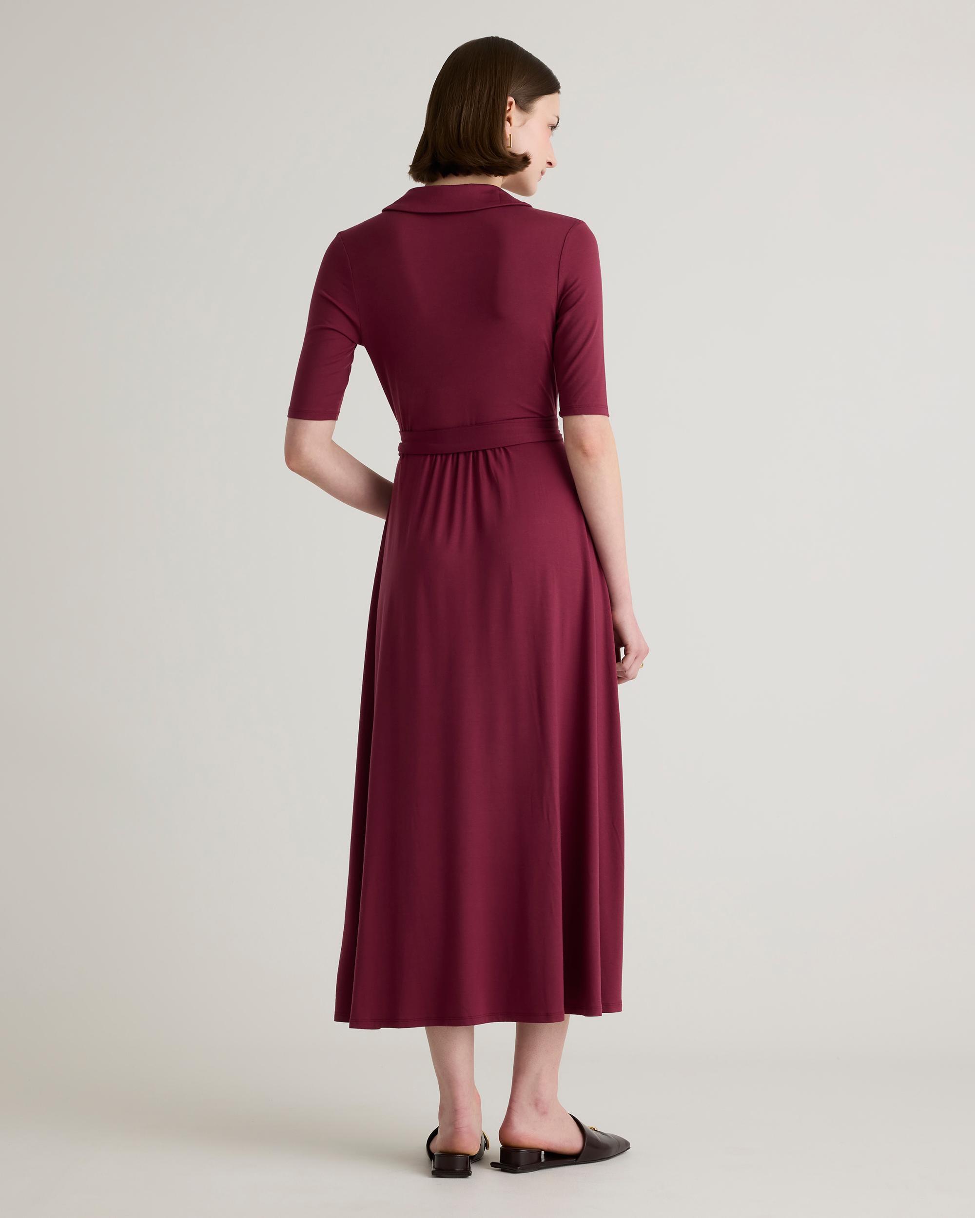 Quince | Women's Tencel Jersey Midi Wrap Dress Size XL Product Image