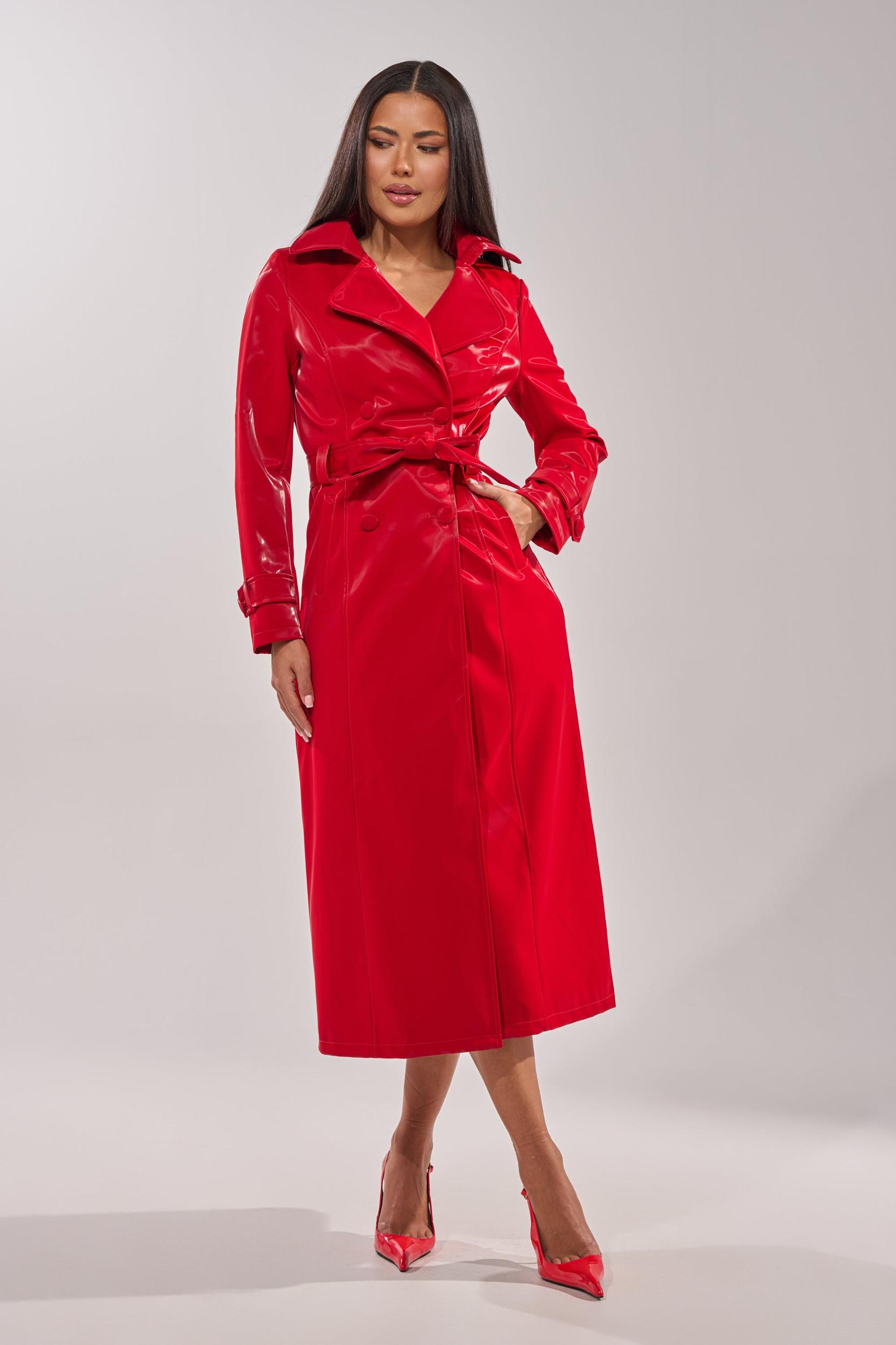 DOZEN ROSES LIQUID VELVET TRENCH Product Image