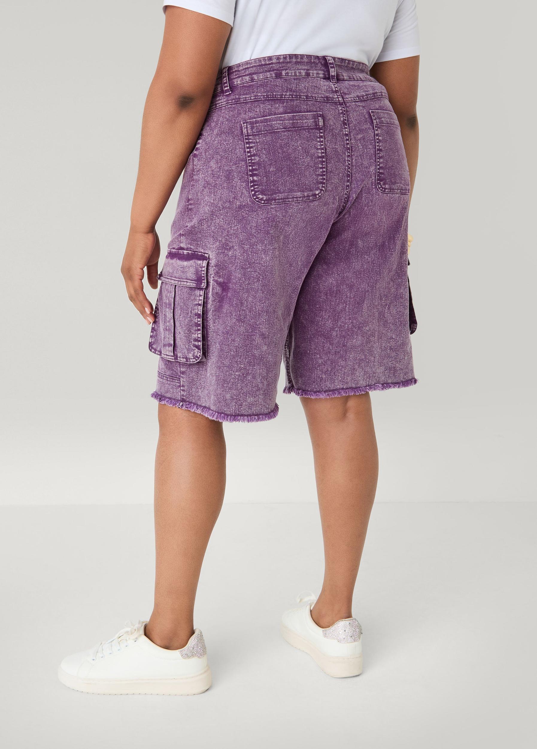Stonewash Cargo Bermuda Shorts Product Image