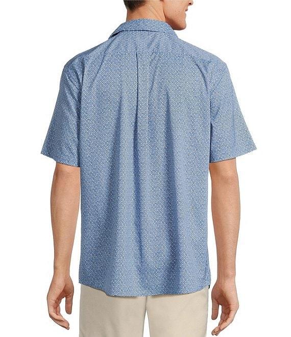 Roundtree & Yorke Big & Tall The Traveler Performance Short Sleeve Micro Floral Sport Shirt Product Image