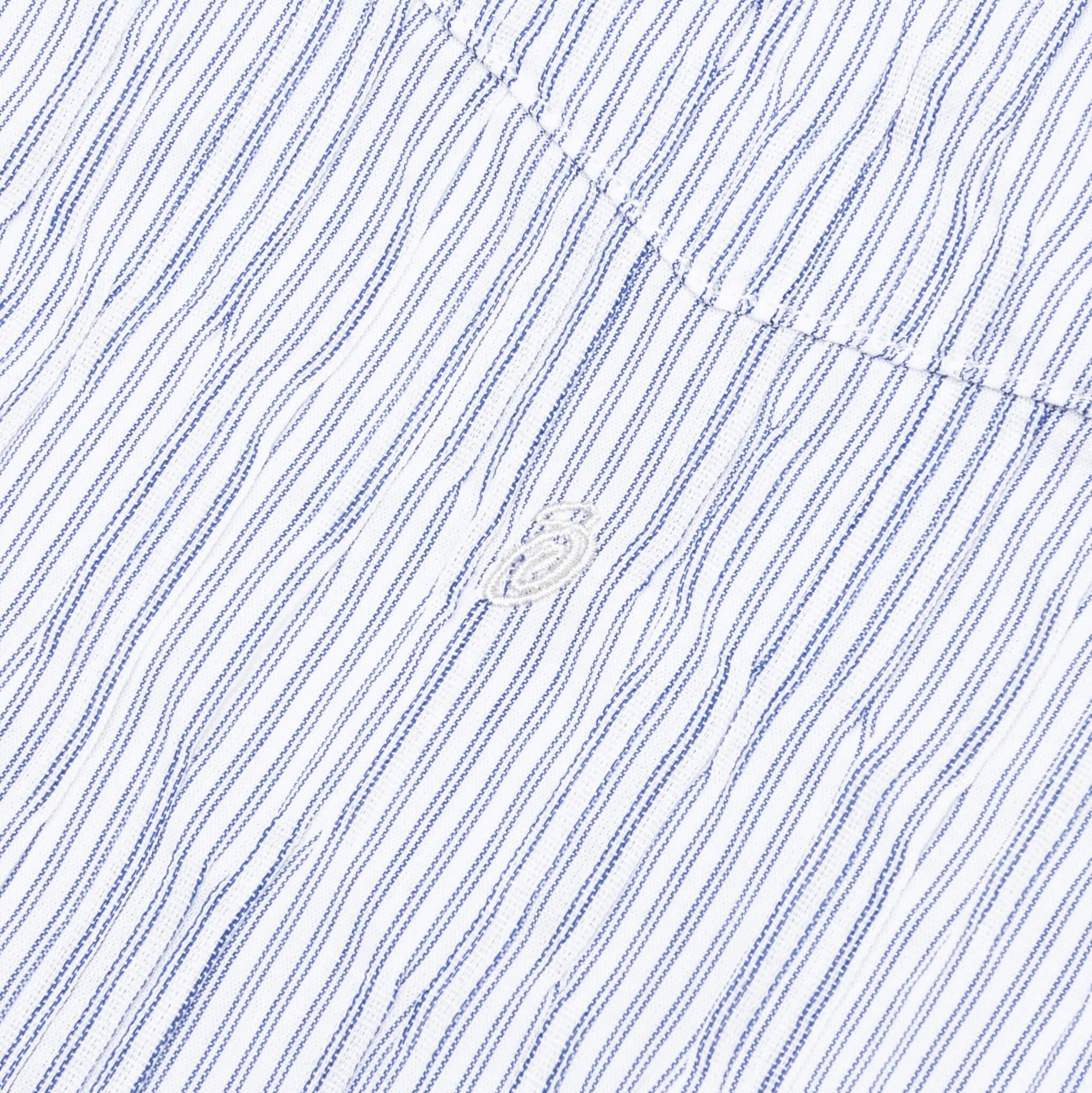 Wavy Striped Shirt - Blue Male Product Image