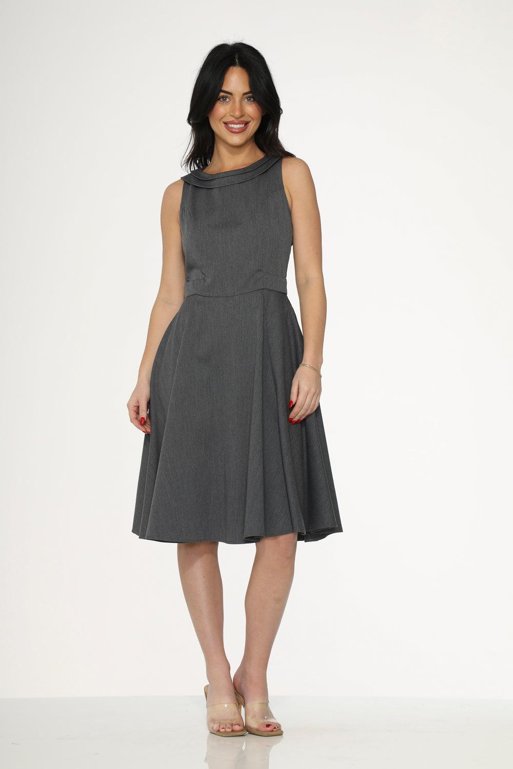 Grey Swing Dress Product Image