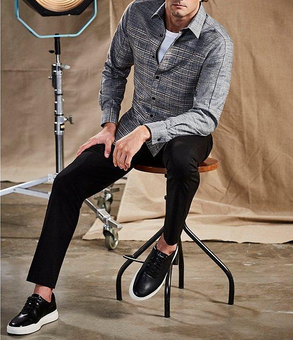 Murano Wardrobe Essentials Alex Slim-Fit Knit Suit Separates Flat-Front Dress Pants Product Image