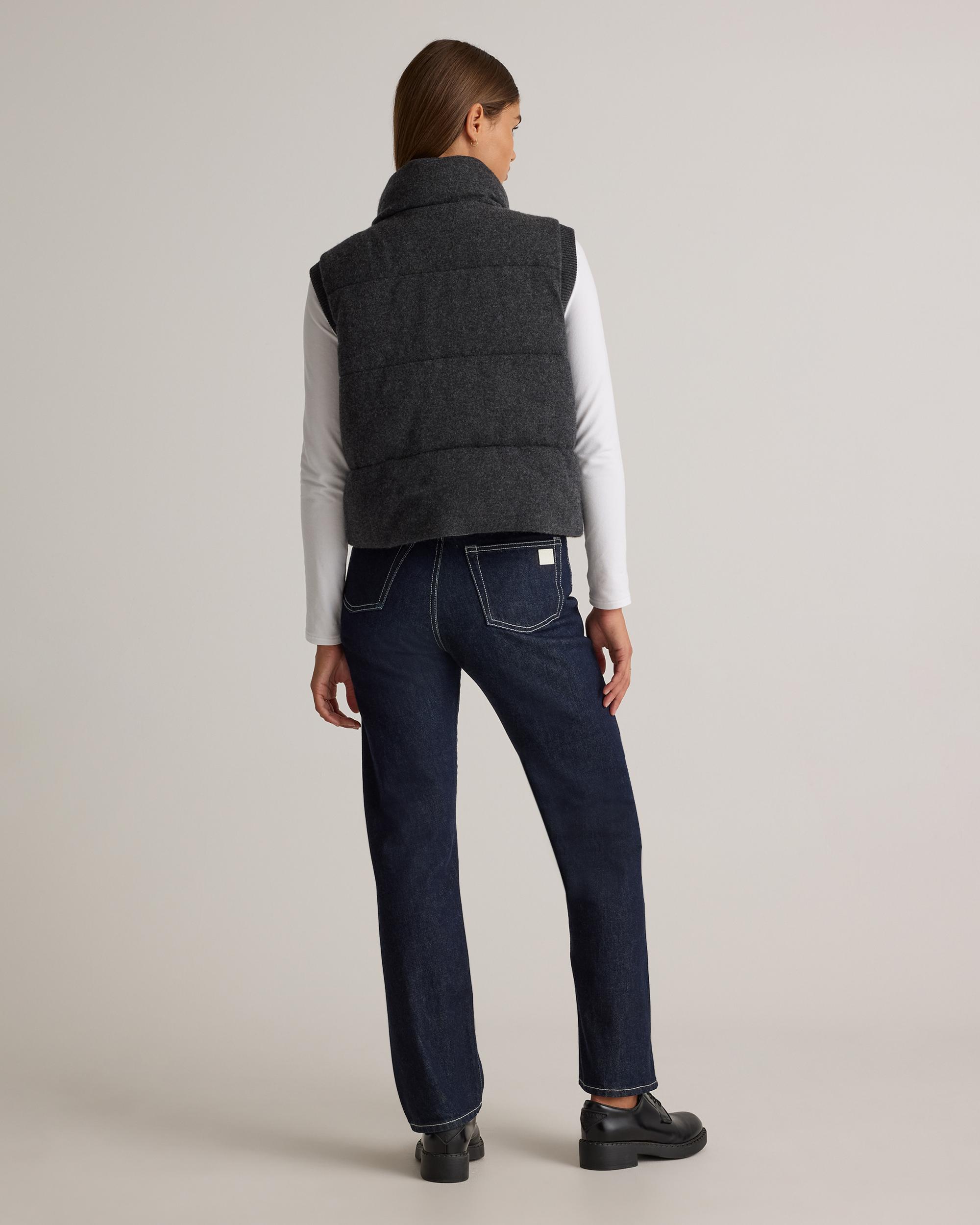 Quince | Women's Mongolian Cashmere Puffer Vest Size XL Product Image