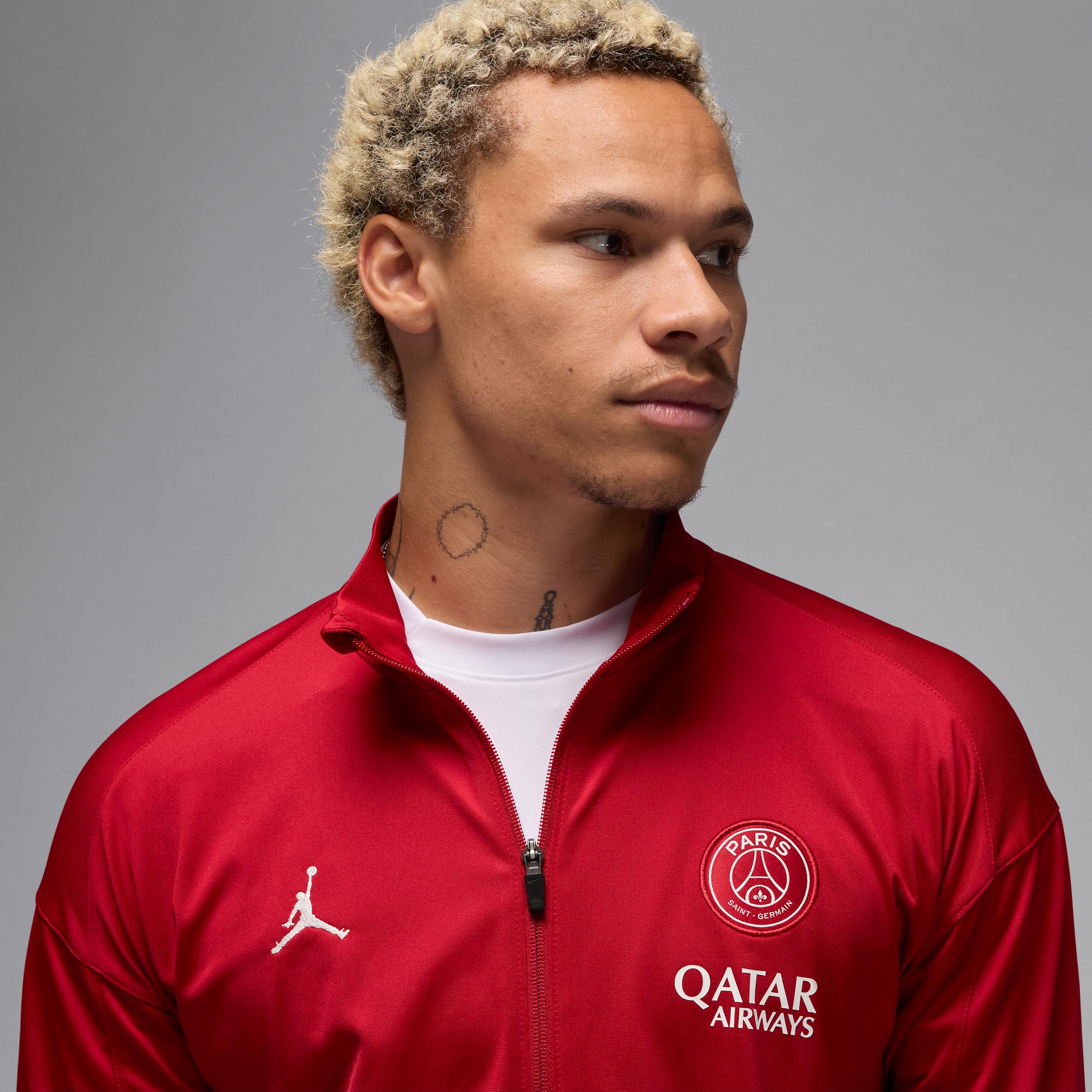 Nike Men's Paris Saint-Germain Strike Fourth Jordan Dri-FIT Soccer Knit Tracksuit Product Image