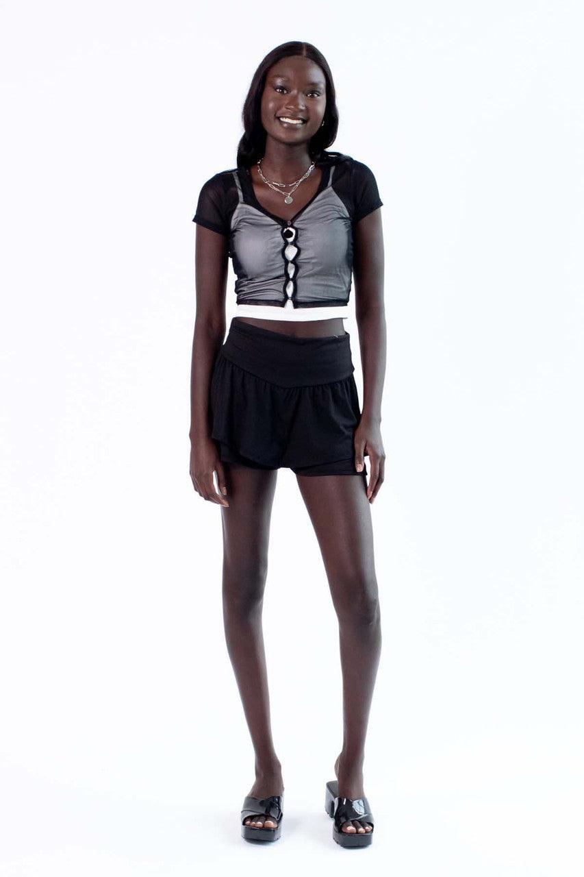 Black Active Skort Product Image