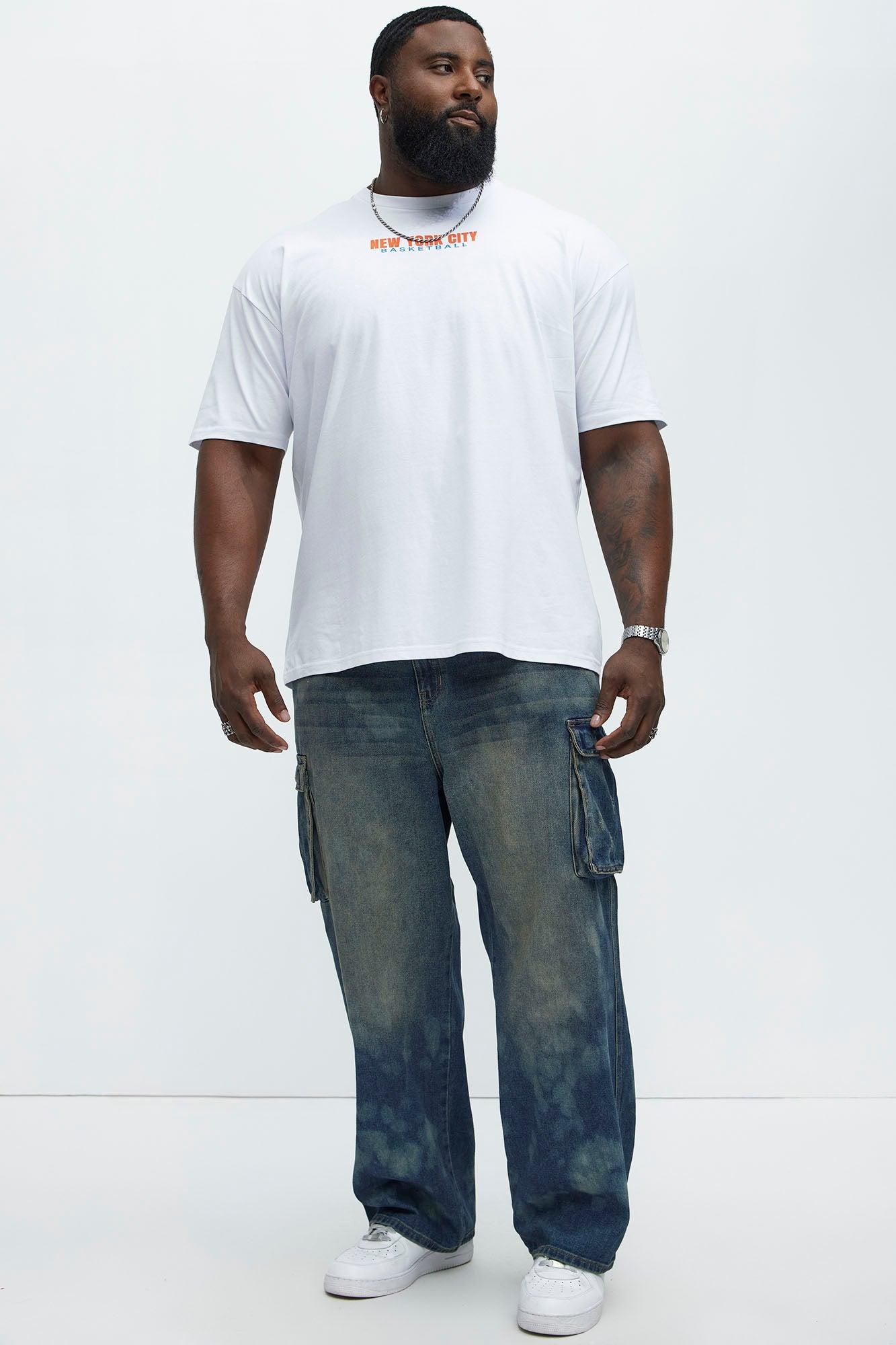 NYC Basketball Short Sleeve Tee - White Product Image
