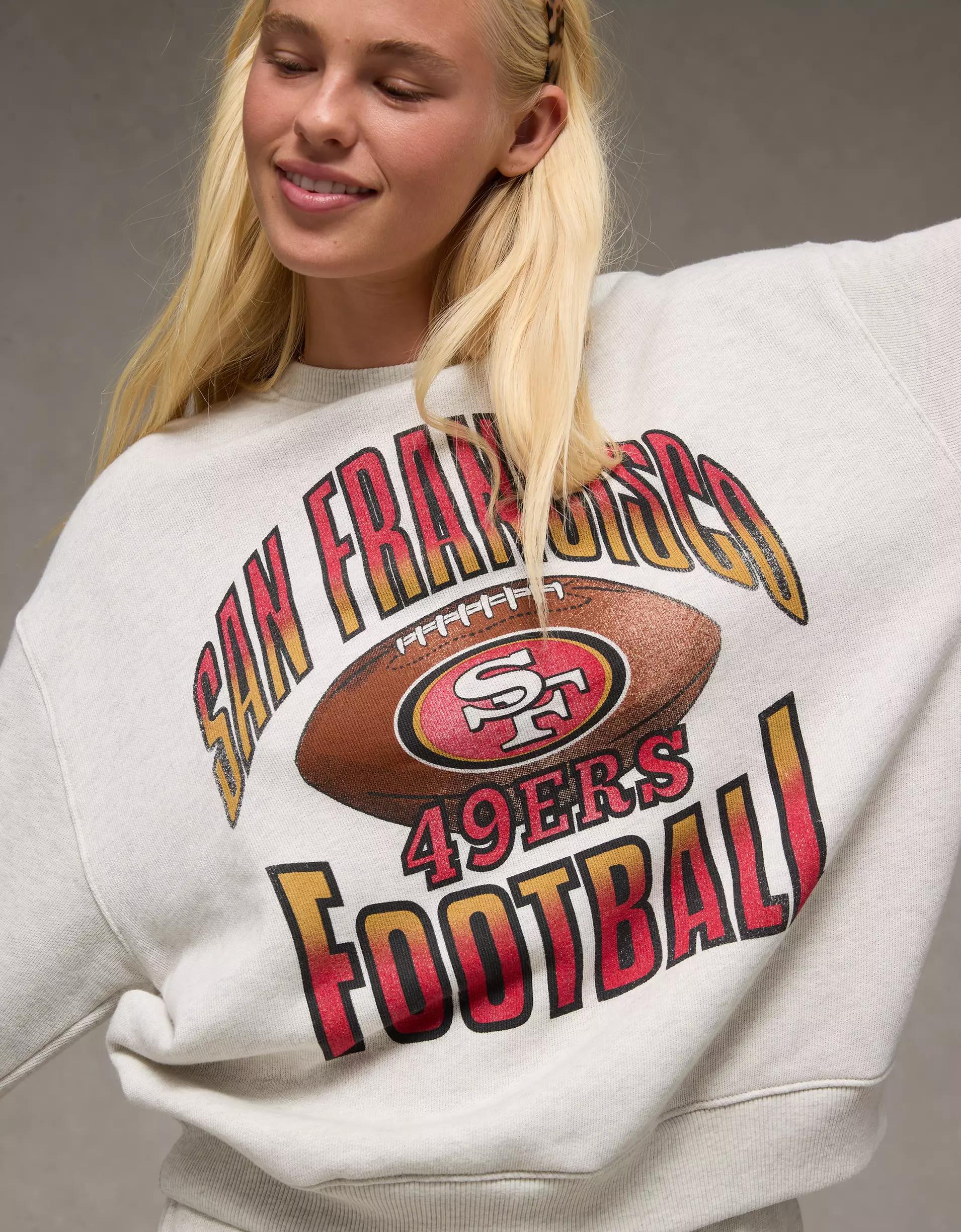 AE NFL San Francisco 49ers Graphic Relaxed Fit Sweatshirt Product Image