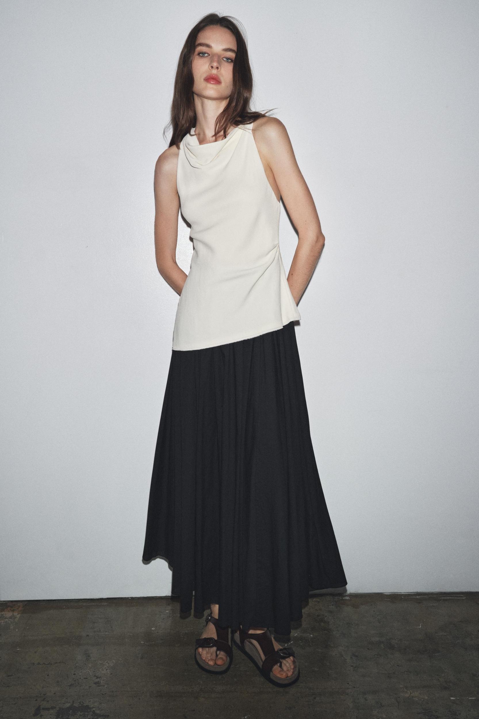 ZW COLLECTION COMBINATION HALTER DRESS Product Image