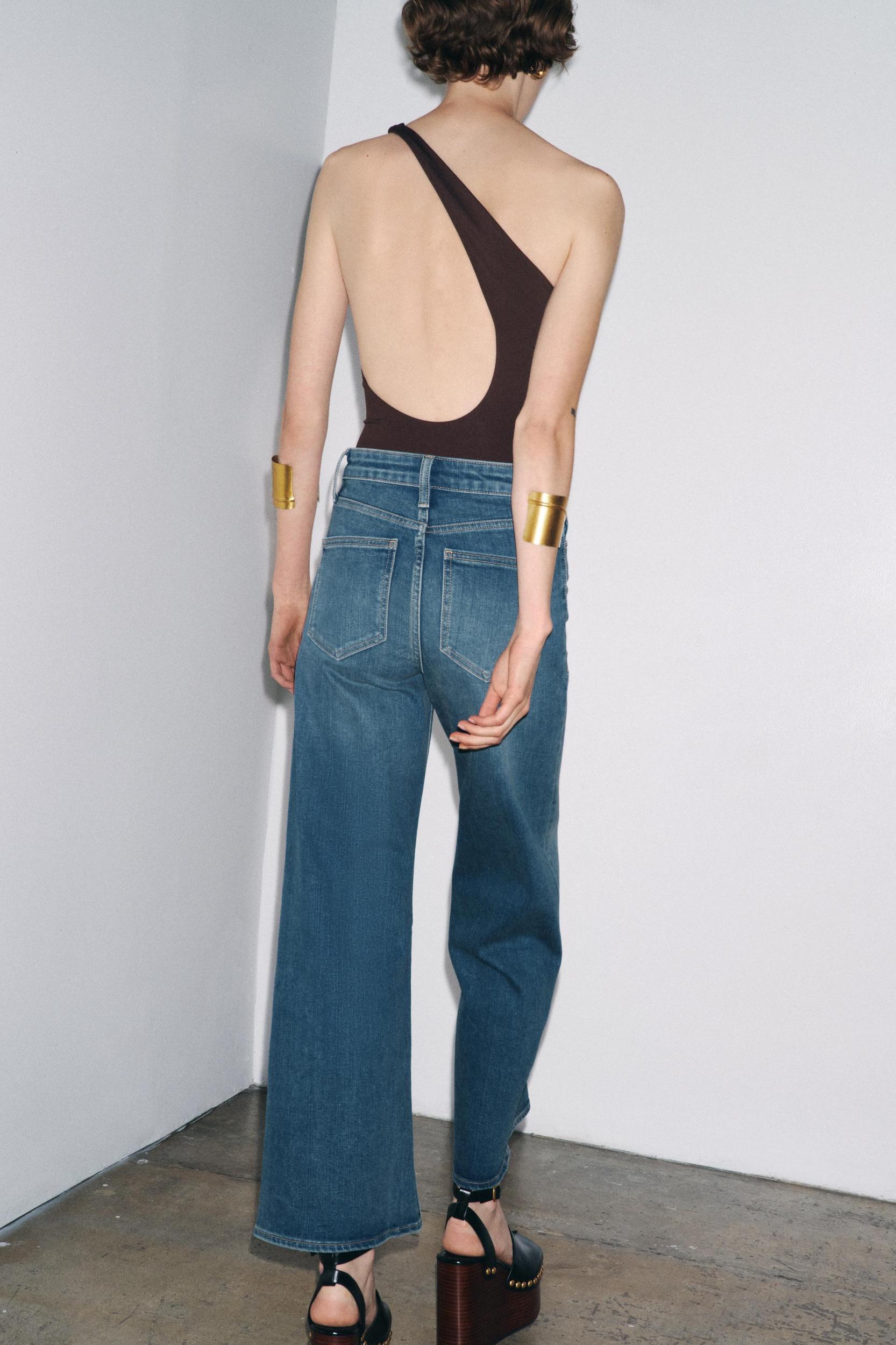 ZW COLLECTION HIGH RISE WIDE LEG JEANS Product Image
