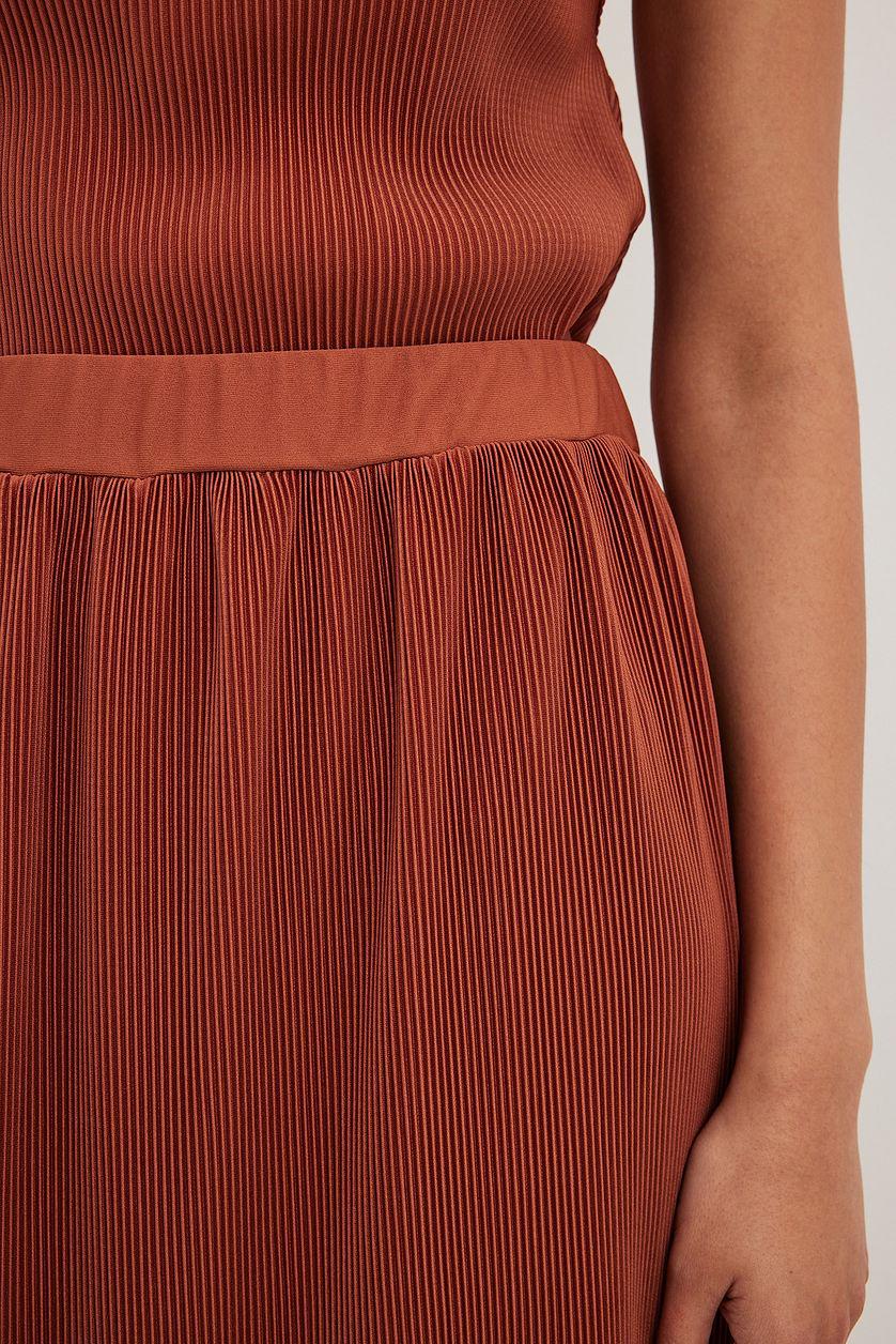Pleated Midi Skirt Product Image