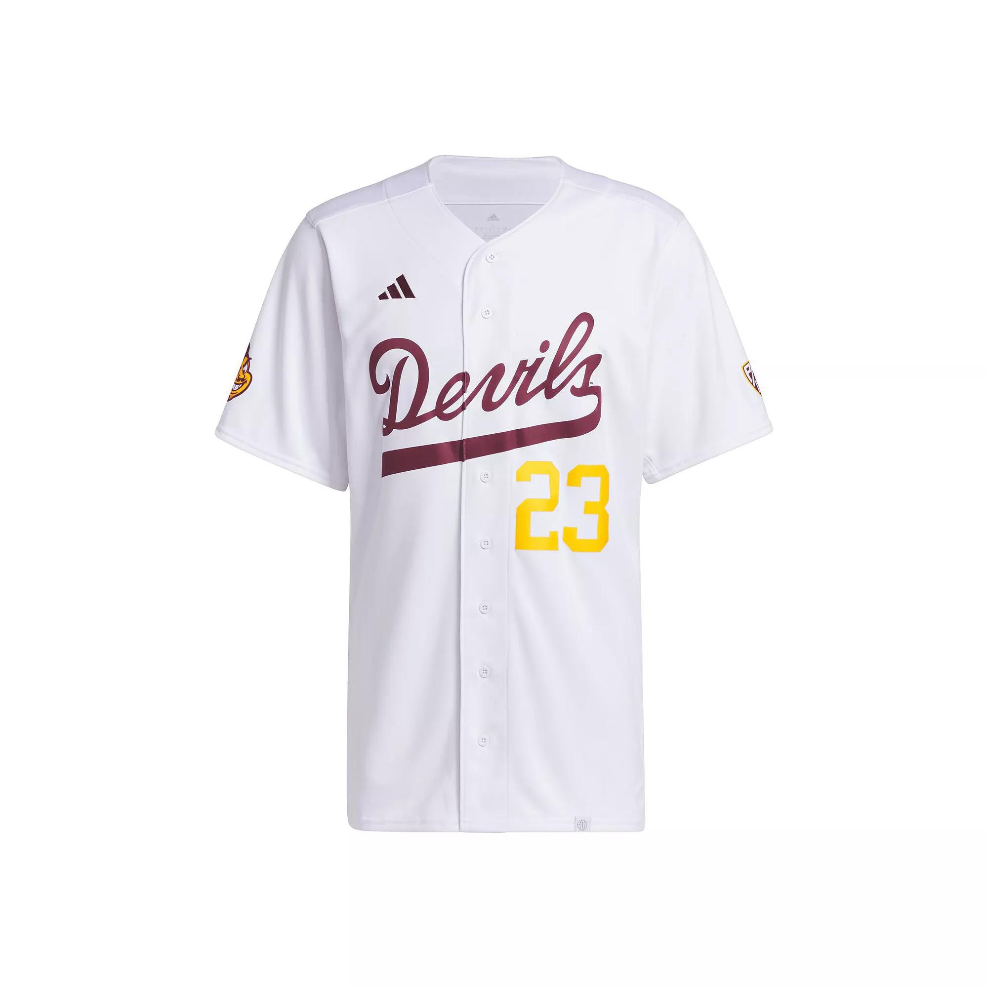 Men's adidas White Arizona State Sun Devils Team Baseball Jersey,  Product Image