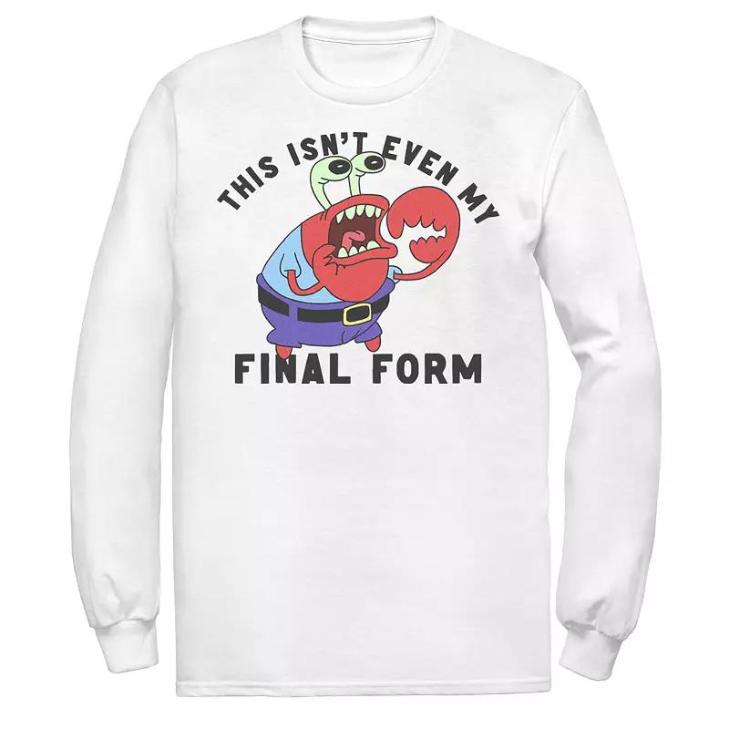 Men's SpongeBob SquarePants Mr. Krabs Isn't Even My Final Form Tee, Size: Small, White Product Image