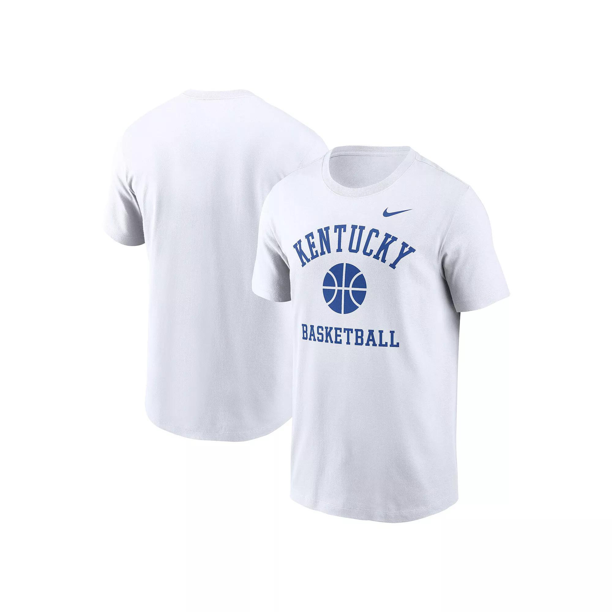 Men's Nike White Kentucky Wildcats Basketball Icon T-Shirt, Size: Medium Product Image