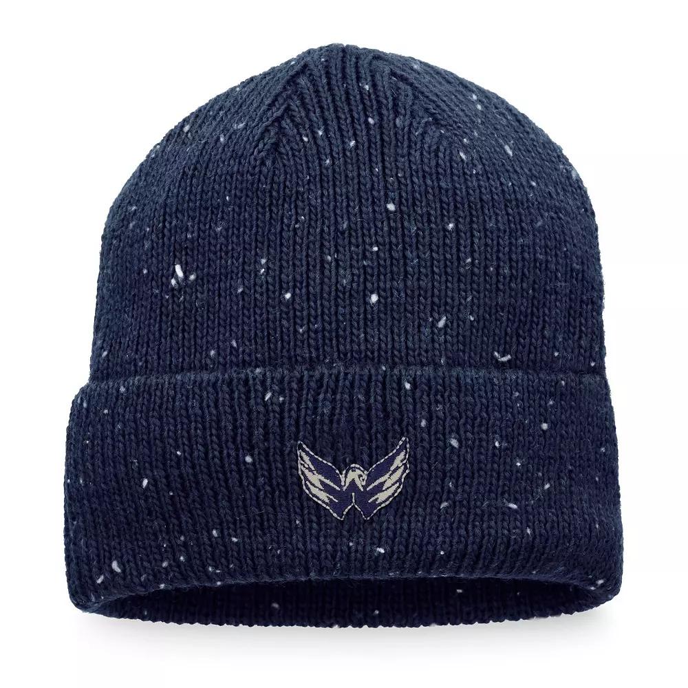 Men's Fanatics Branded Navy Washington Capitals Authentic Pro Rink Pinnacle Cuffed Knit Hat, Blue Product Image