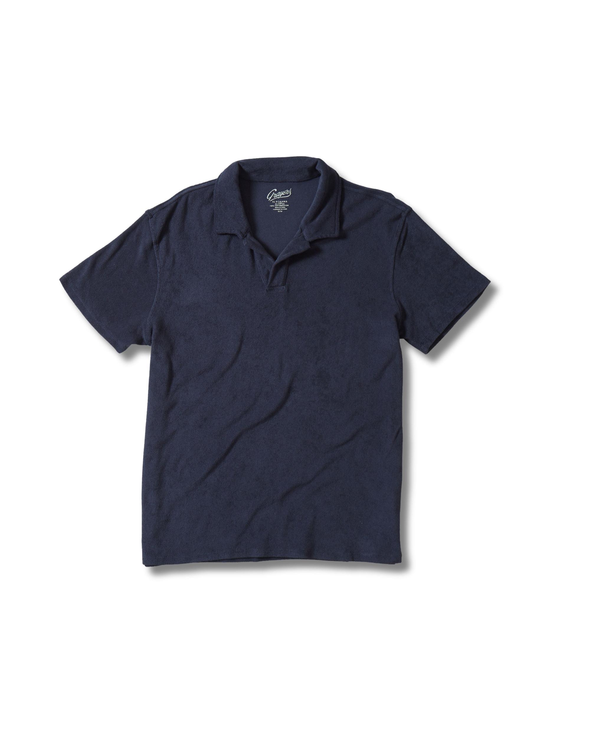 Riviera Terry Polo - Midnight Navy Product Image