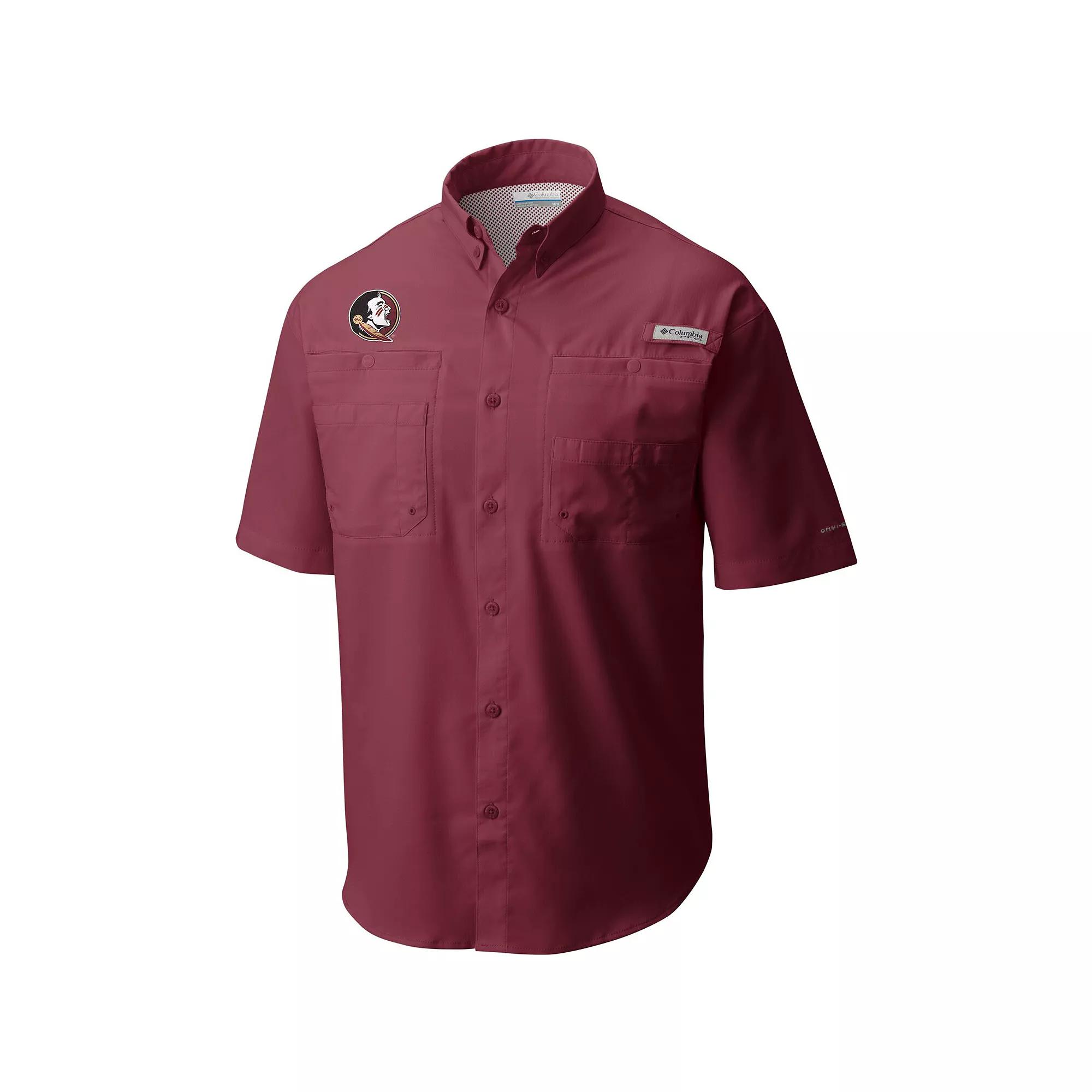 Mens Columbia Garnet Florida State Seminoles Big & Tall Collegiate Tamiami Button-Down Shirt Product Image