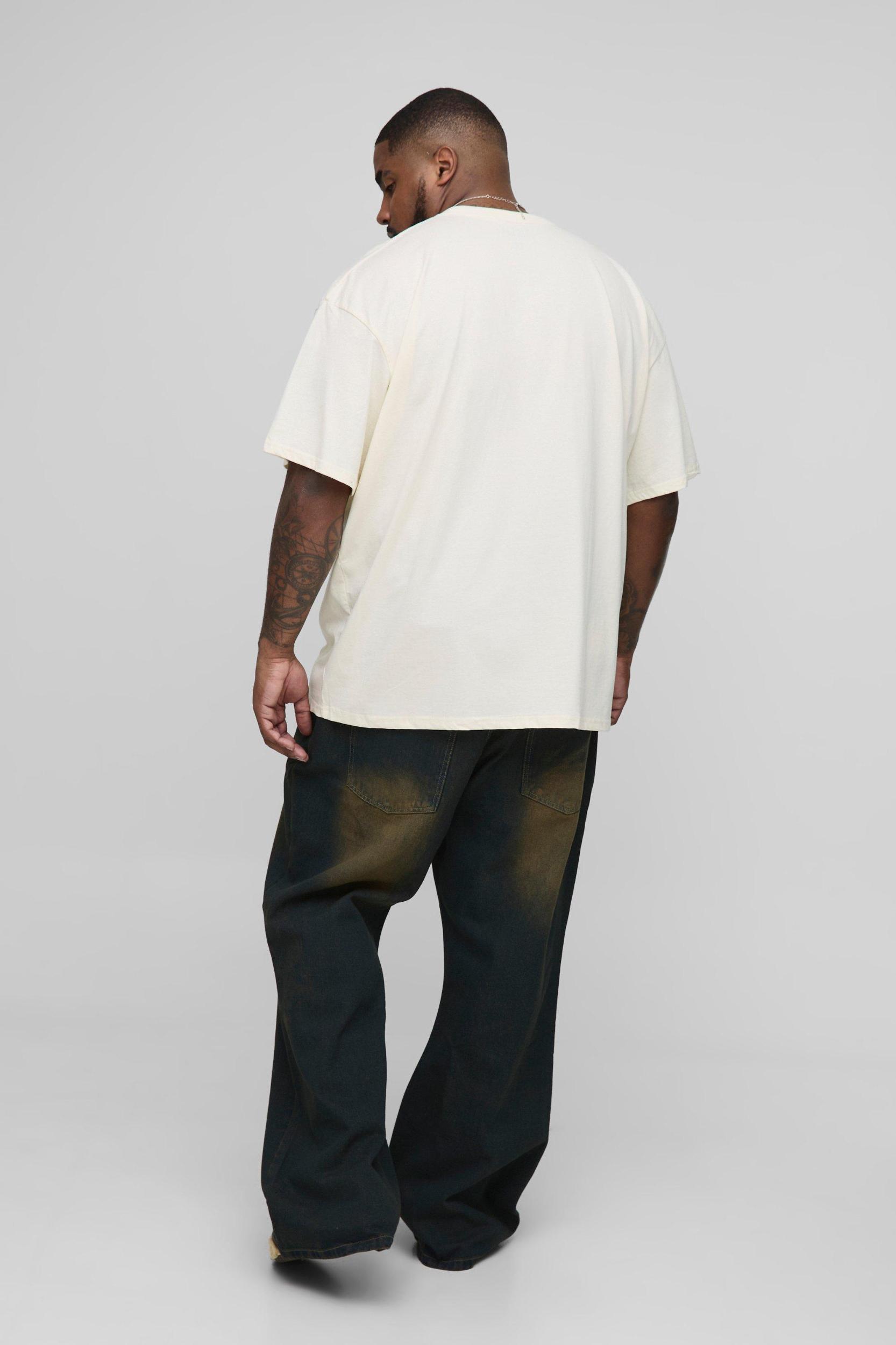 Plus Oversized Nirvana License Print T-Shirt | boohooMAN USA Product Image