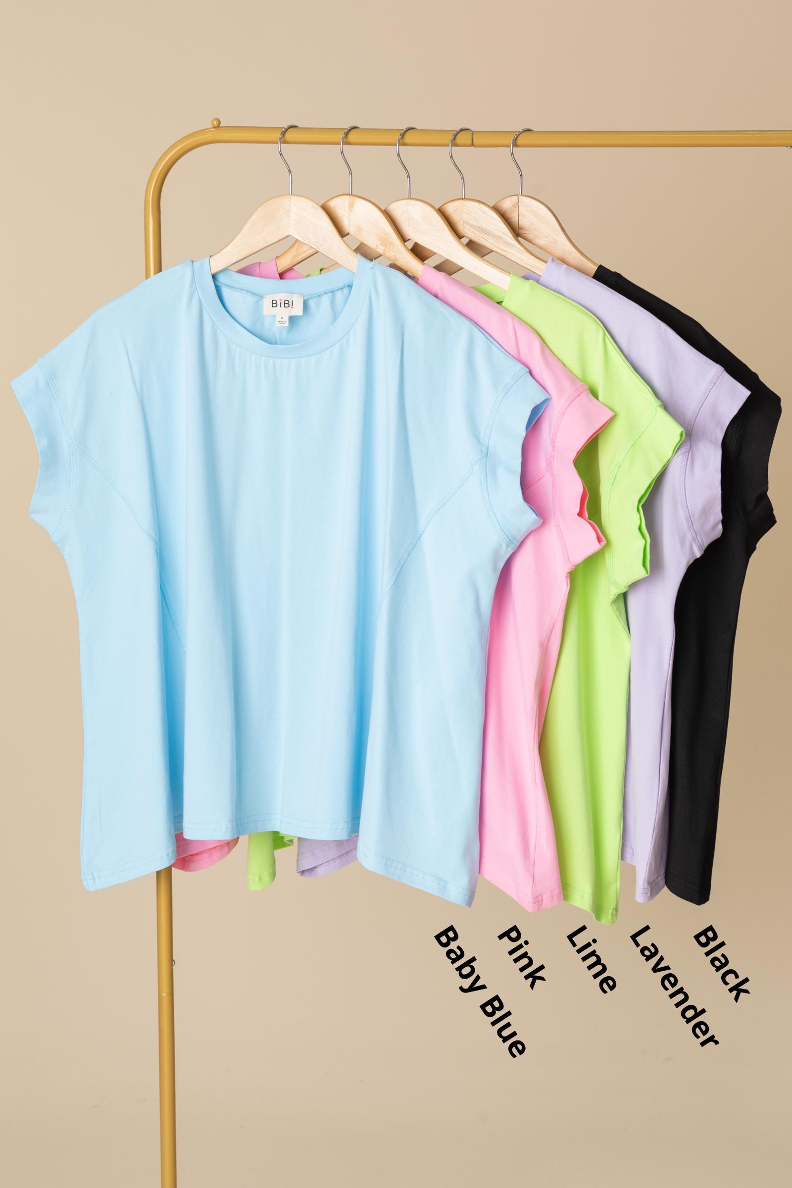 Knit Solid Outseam Stitch Detail Top Product Image