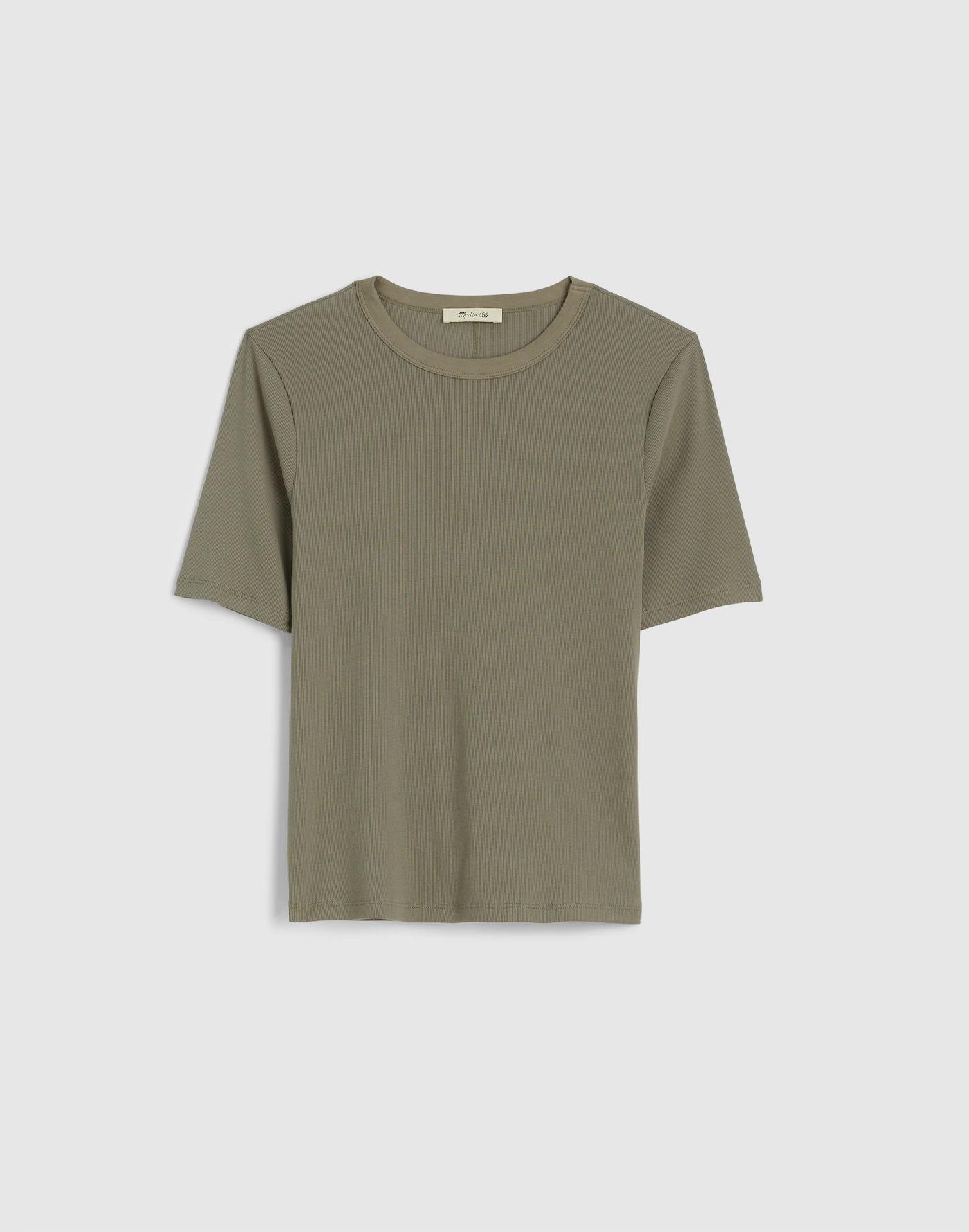 (Re)generative Cotton Ribbed Elbow-Sleeve Tee Product Image