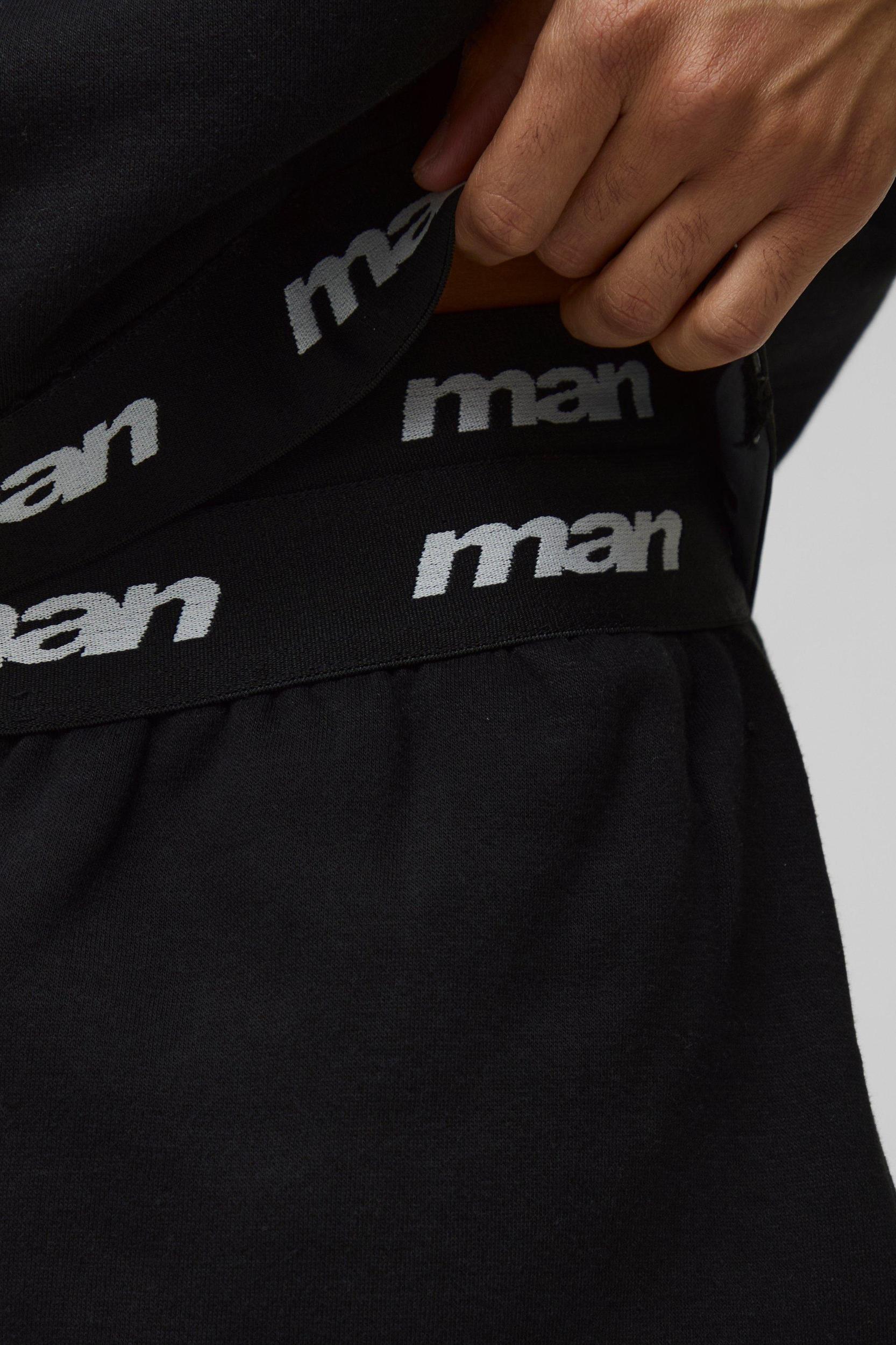 Oversized Boxy Man Double Waistband Short Tracksuit | boohooMAN USA Product Image
