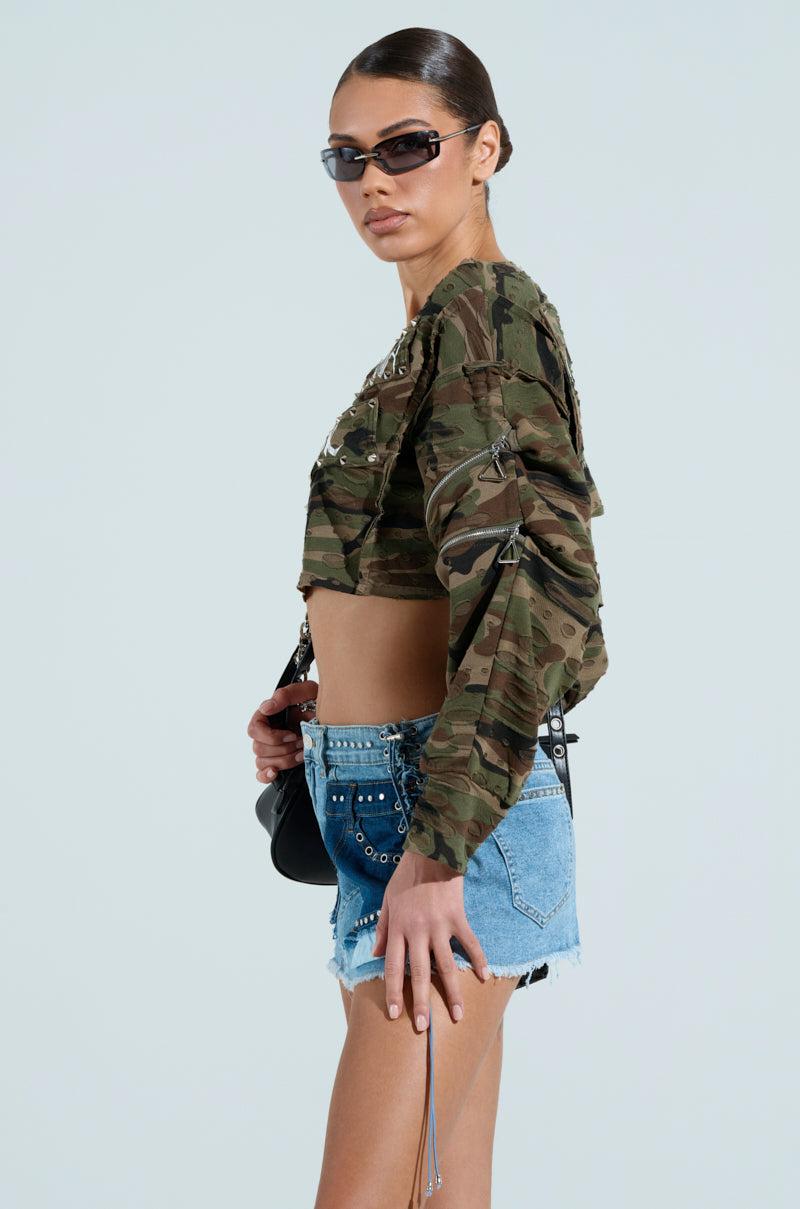 ROCKSTAR CAMO TOP Product Image