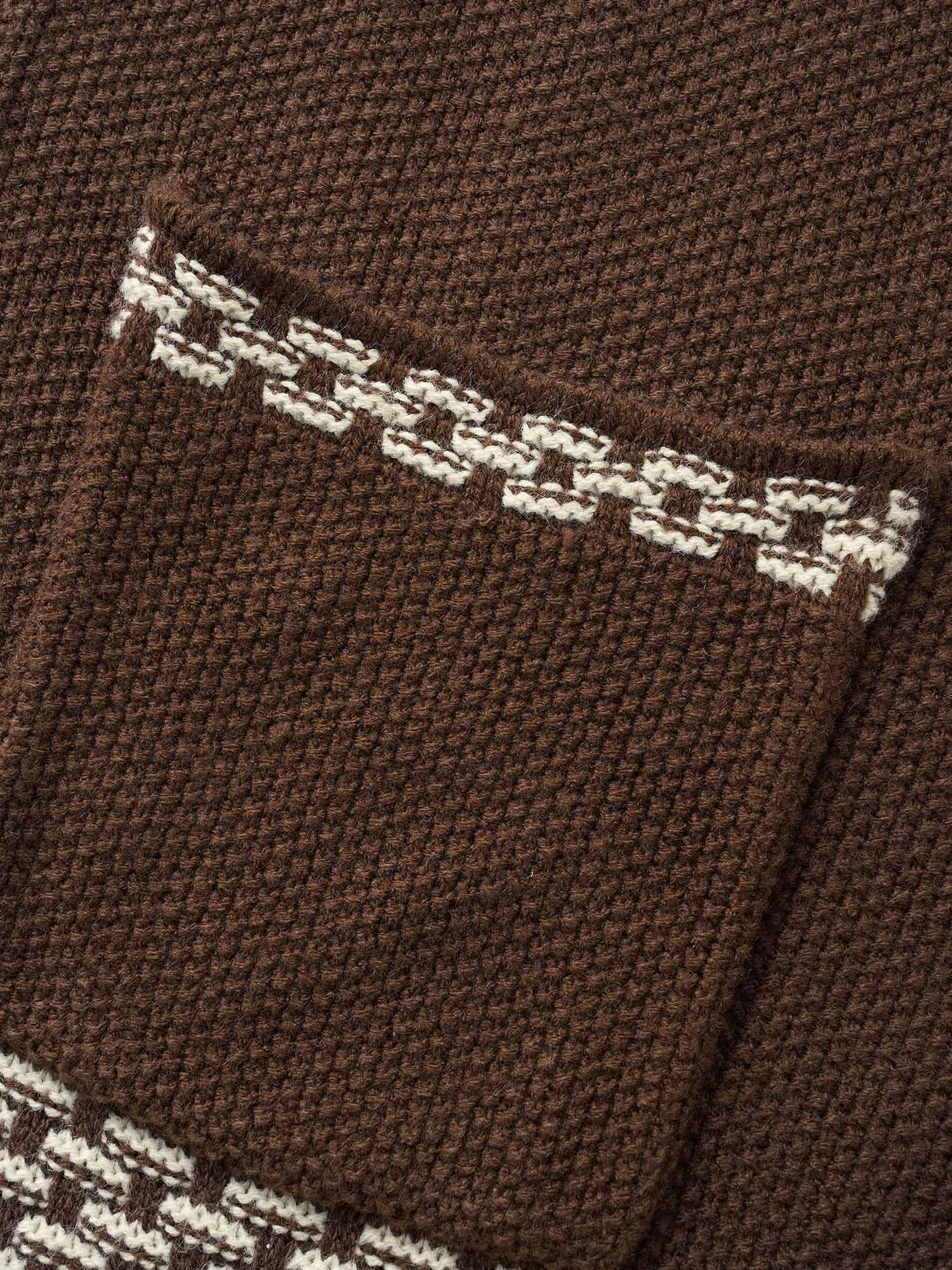 Woolen Tassels Pockets Open Cardigan Female Product Image