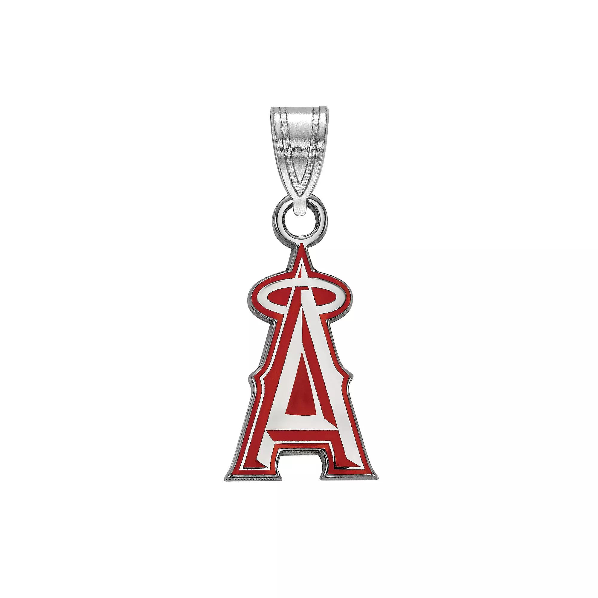 LogoArt Los Angeles Angels of Anaheim Small Enameled Pendant, Women's, Size: 18 mm, Sterling Silver Product Image