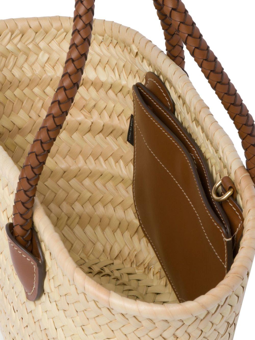 woven straw tote bag Product Image