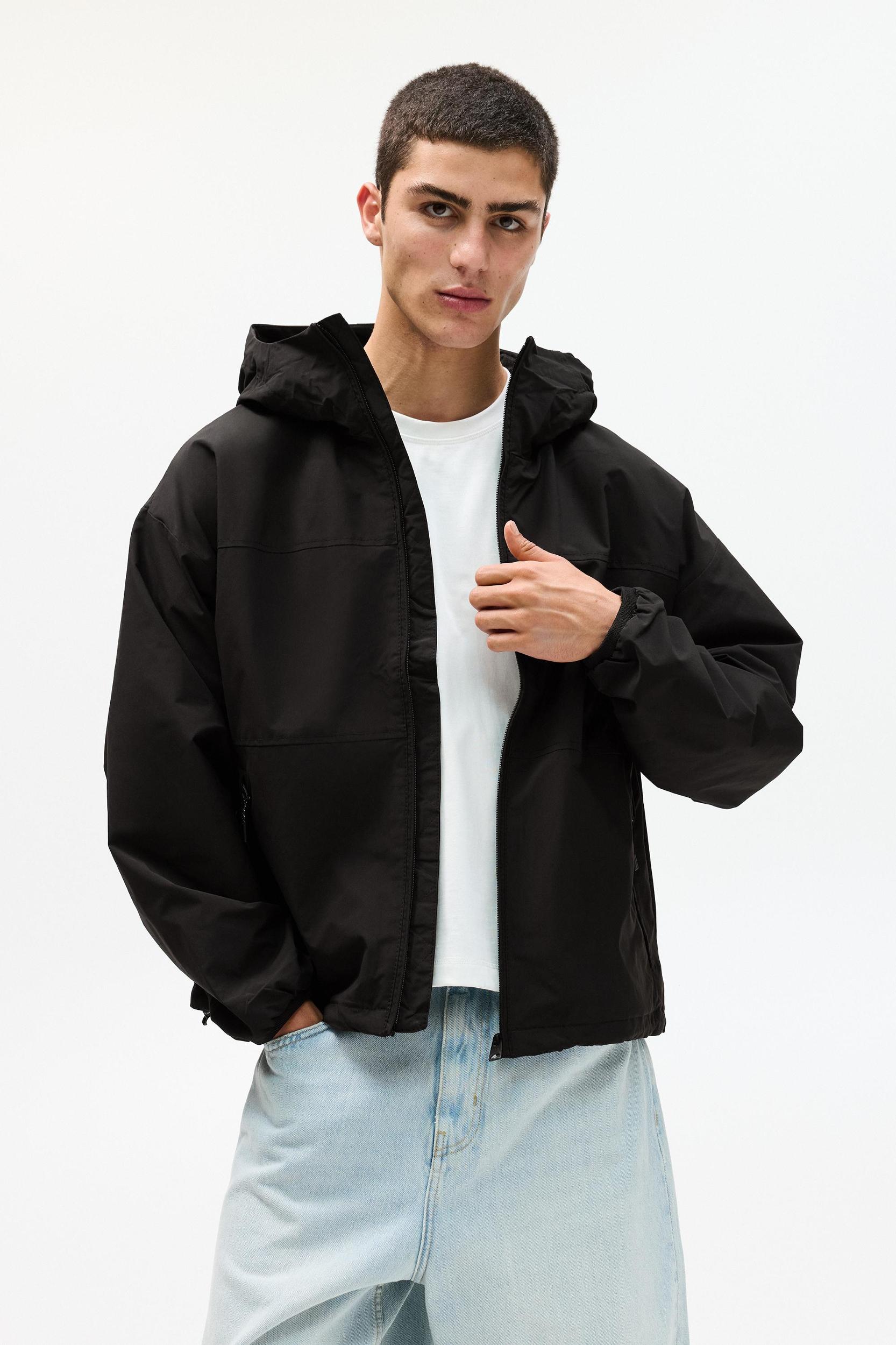 Color block raincoat Product Image