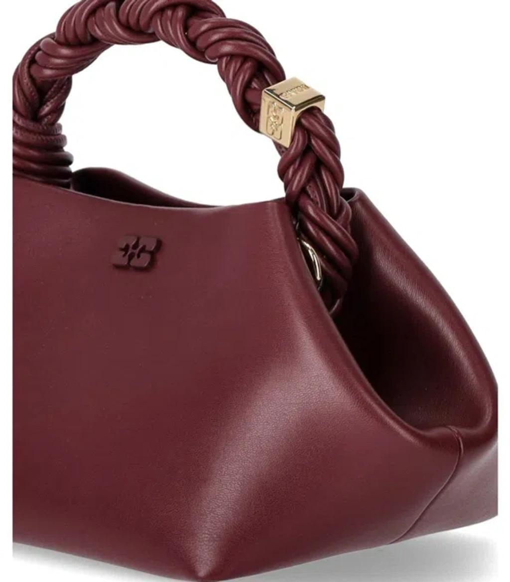 GANNI Bordeaux Mini Bou Handbag In Red Product Image