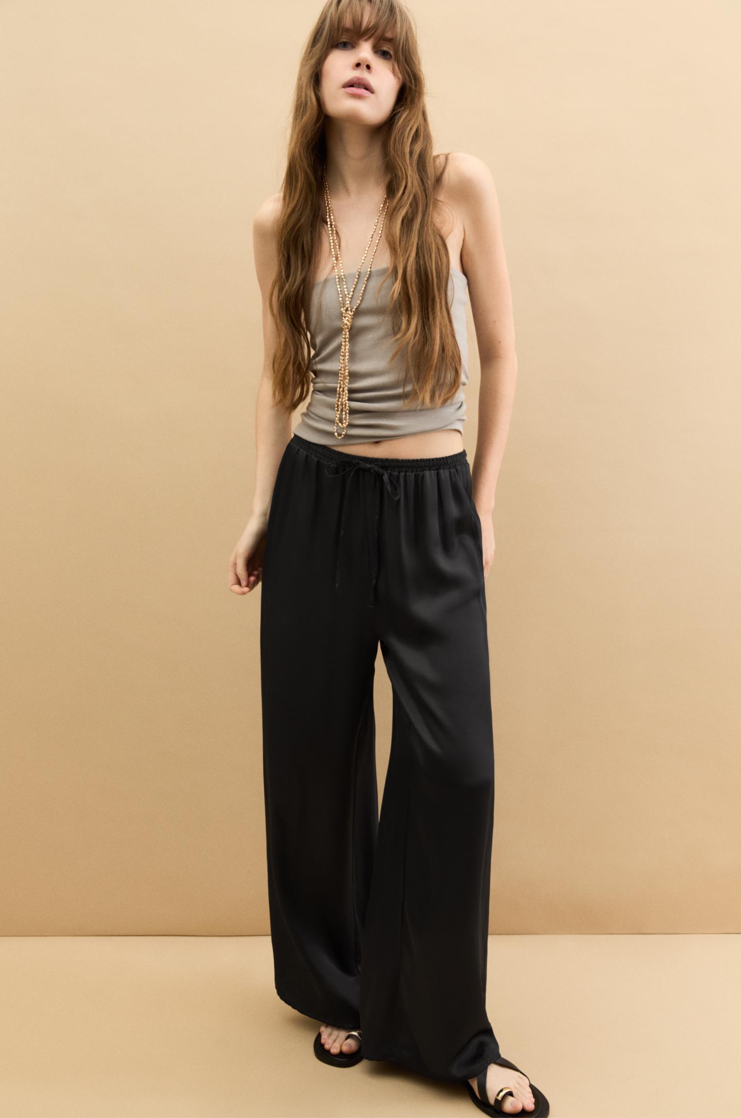 Satin sweatpants Product Image