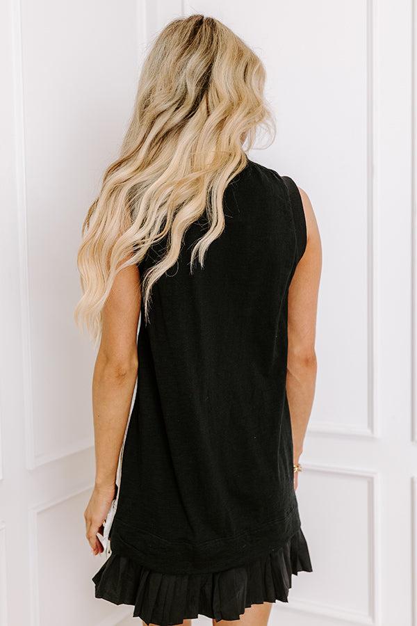 Central Park Stroll Mini Dress in Black Product Image