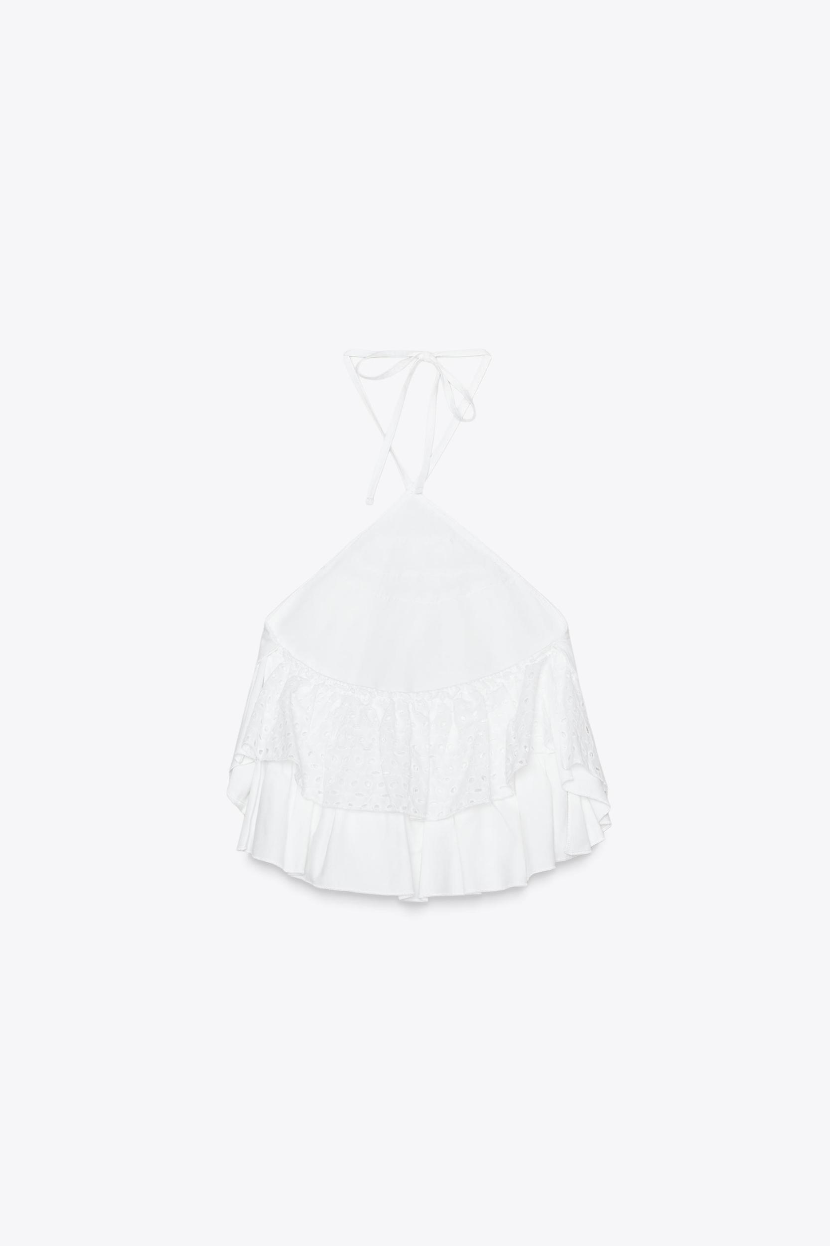HALTER RUFFLE TOP Product Image