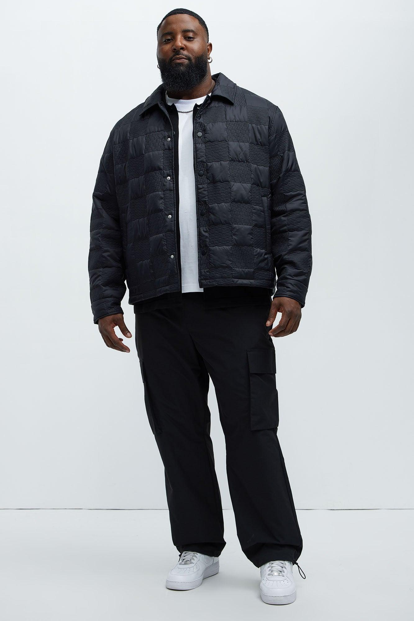 Laurel Checker Quilt Jacket - Black Product Image