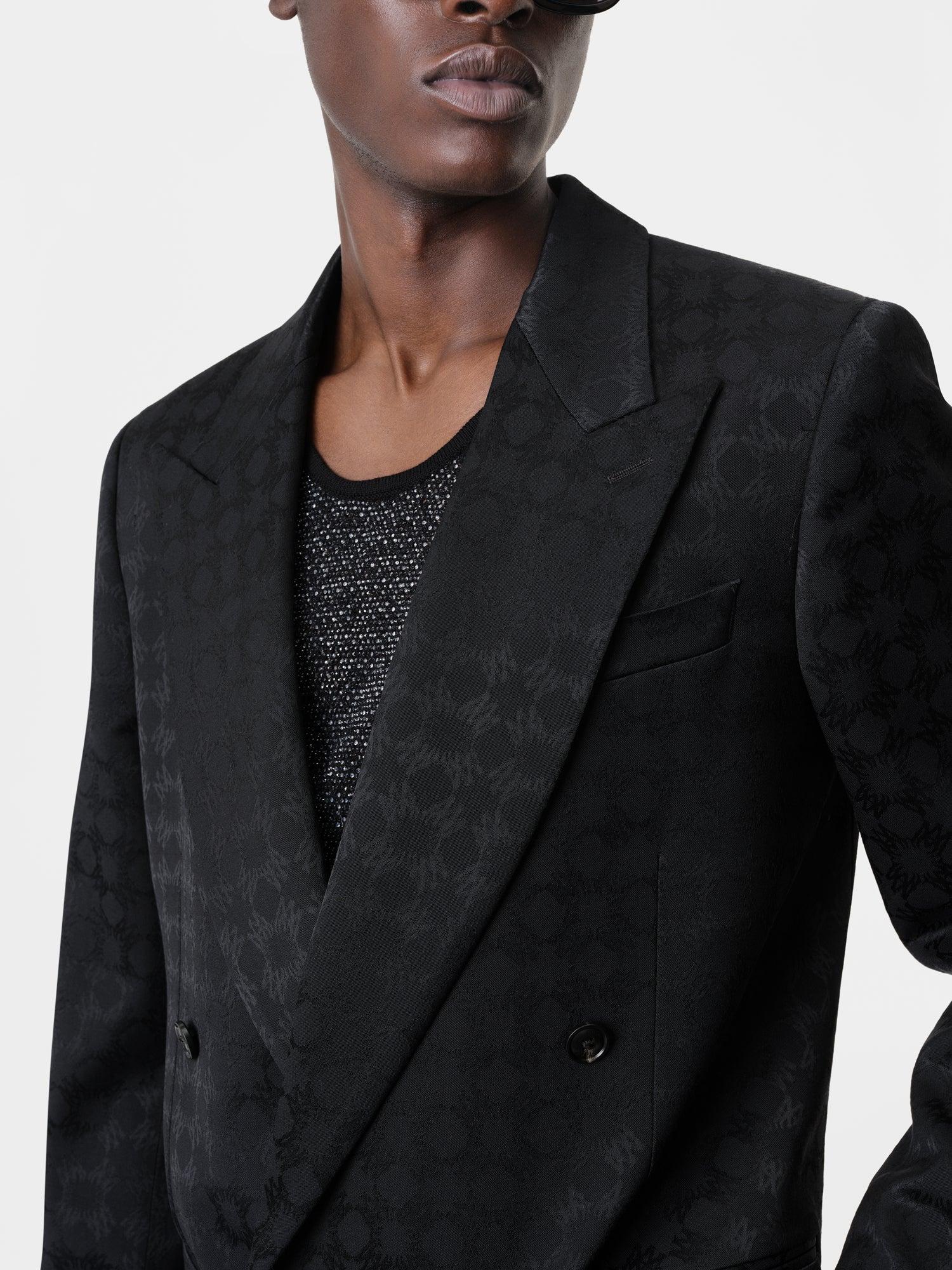 TONAL MA QUAD DOUBLE-BREASTED BLAZER - Black Male Product Image