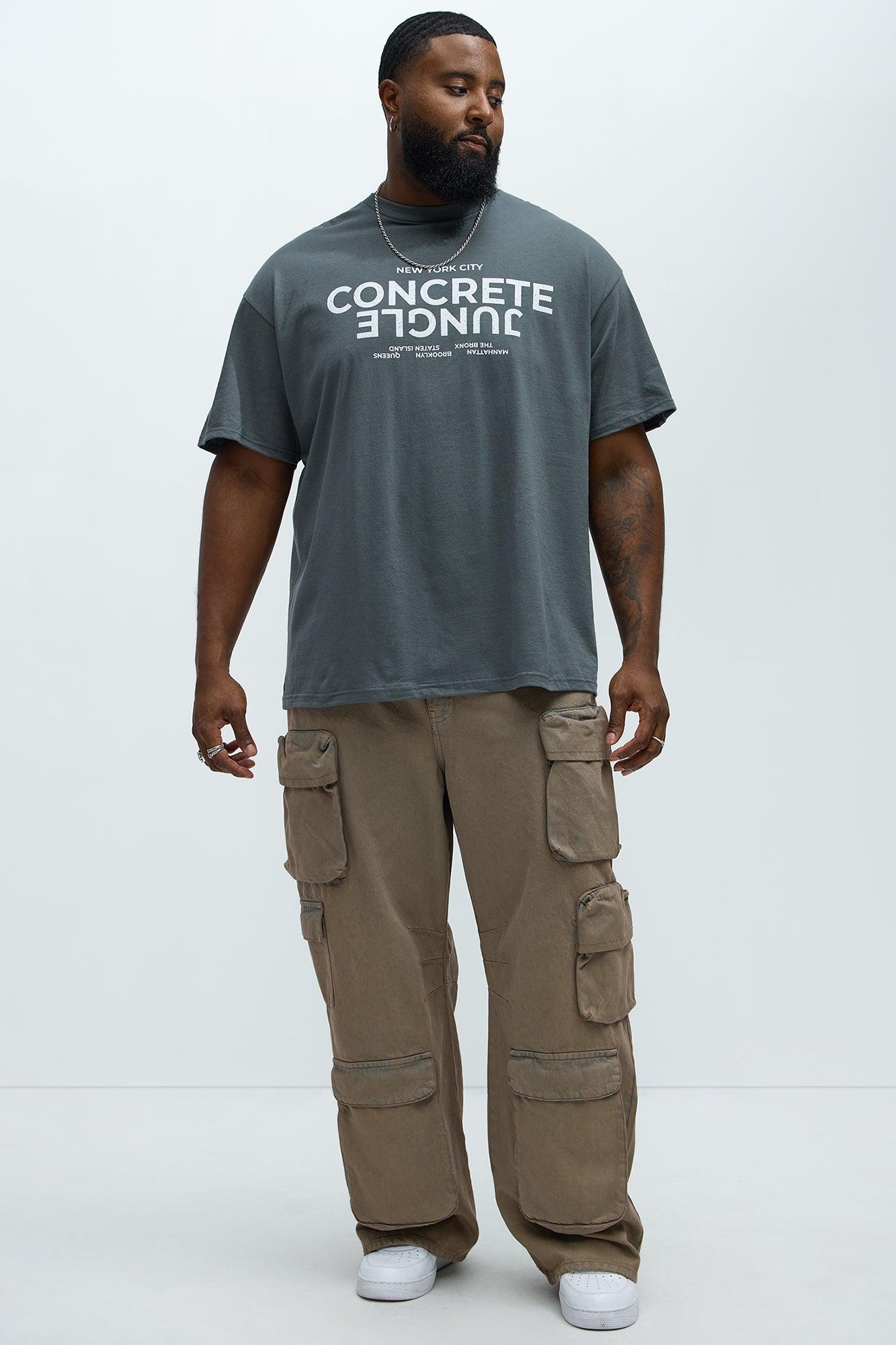 Concrete Jungle NYC Short Sleeve Tee - Grey Product Image