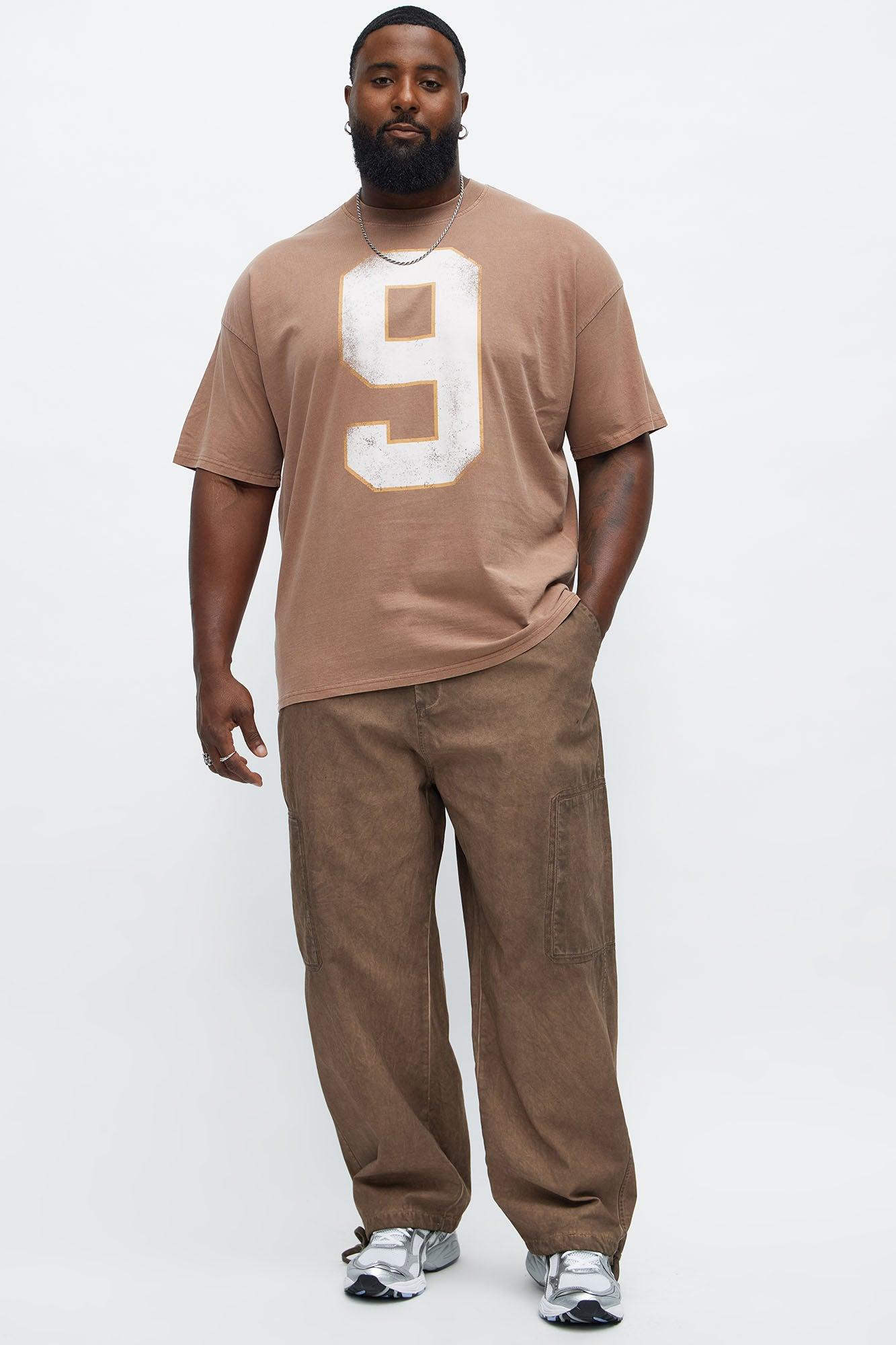 Baggy Got A Mission Dirty Distressing Pants - Brown Male Product Image