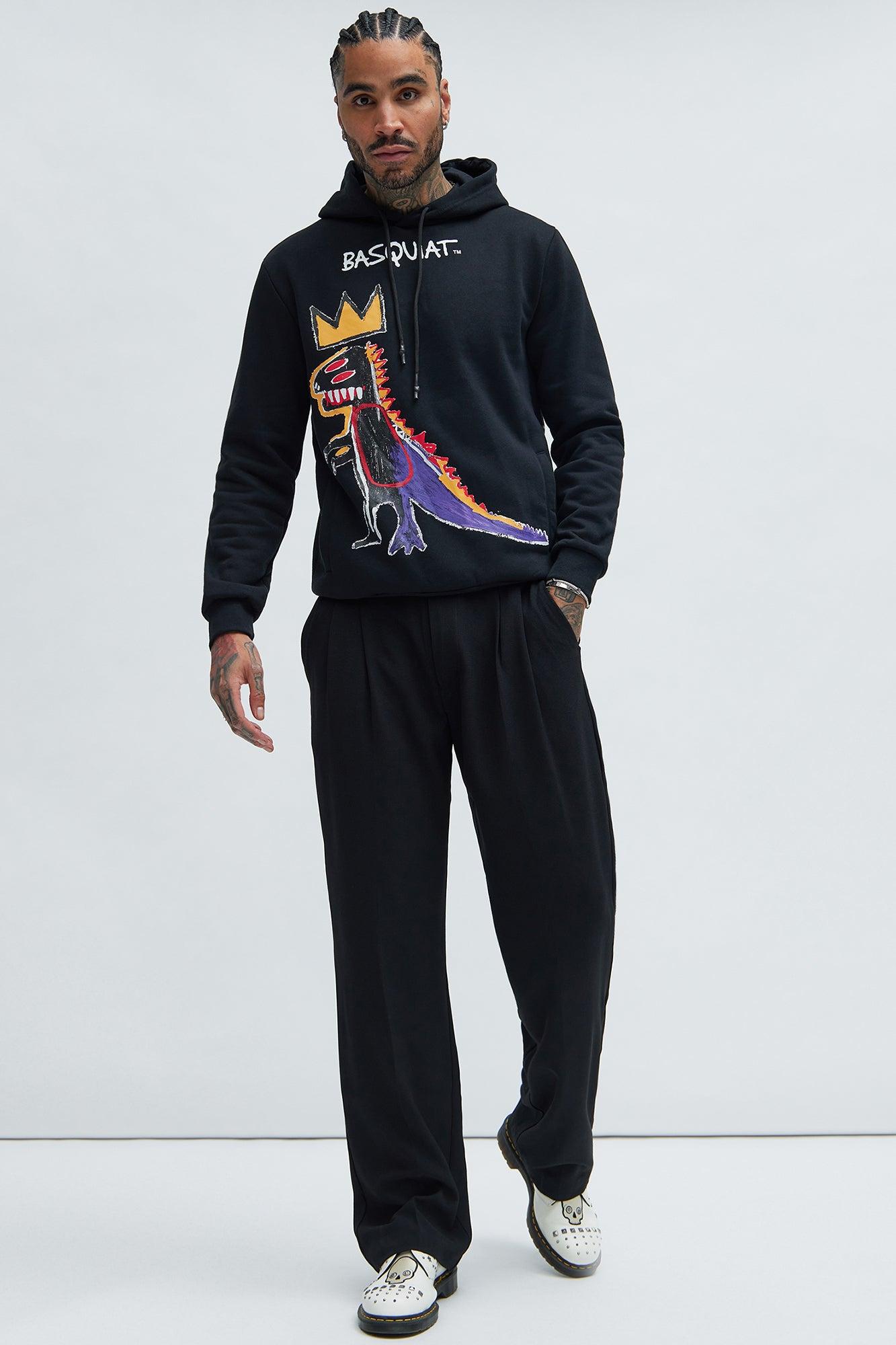 Basquiat Dinosaur Hoodie - Black Product Image
