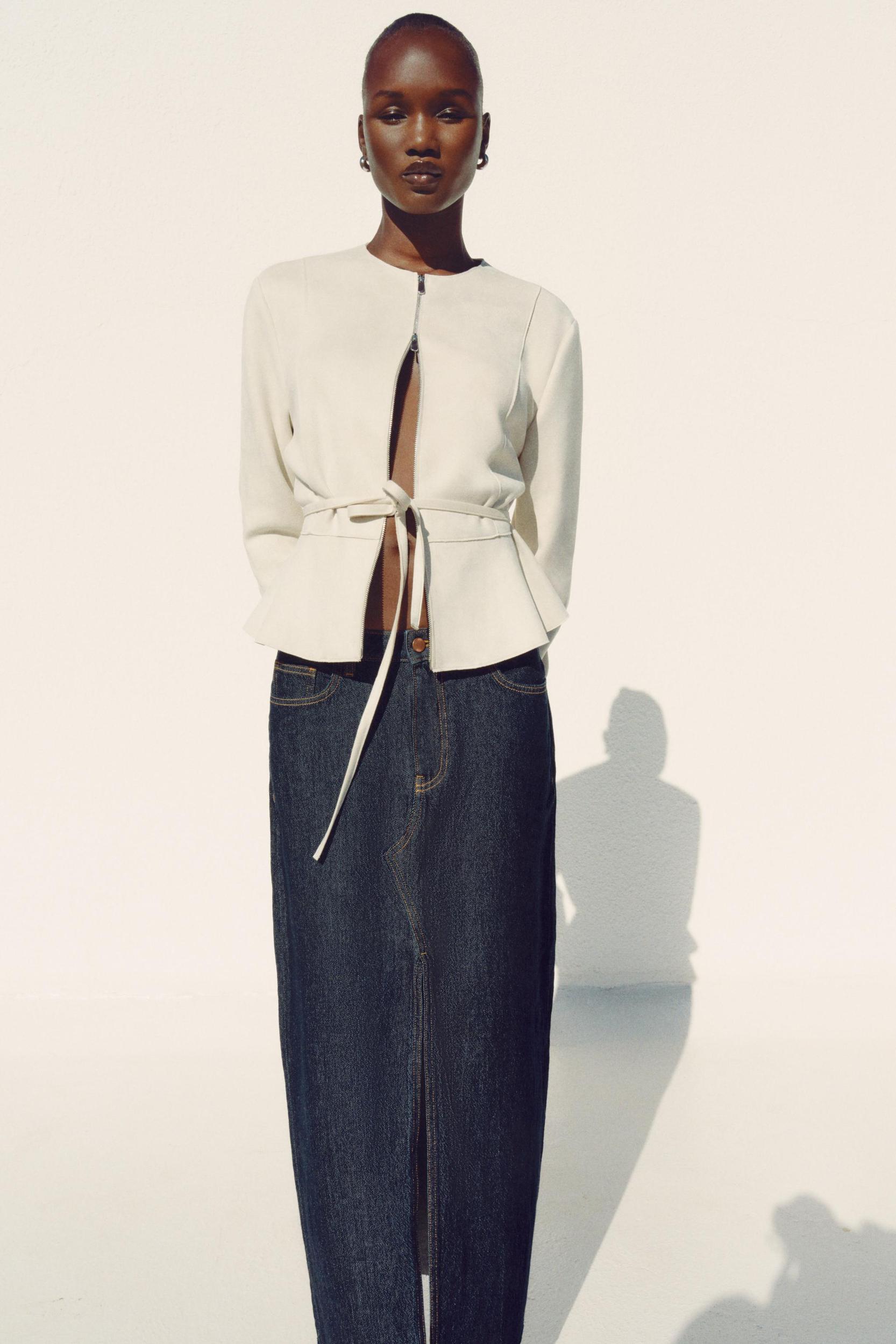 Z1975 DENIM MIDI SKIRT Product Image