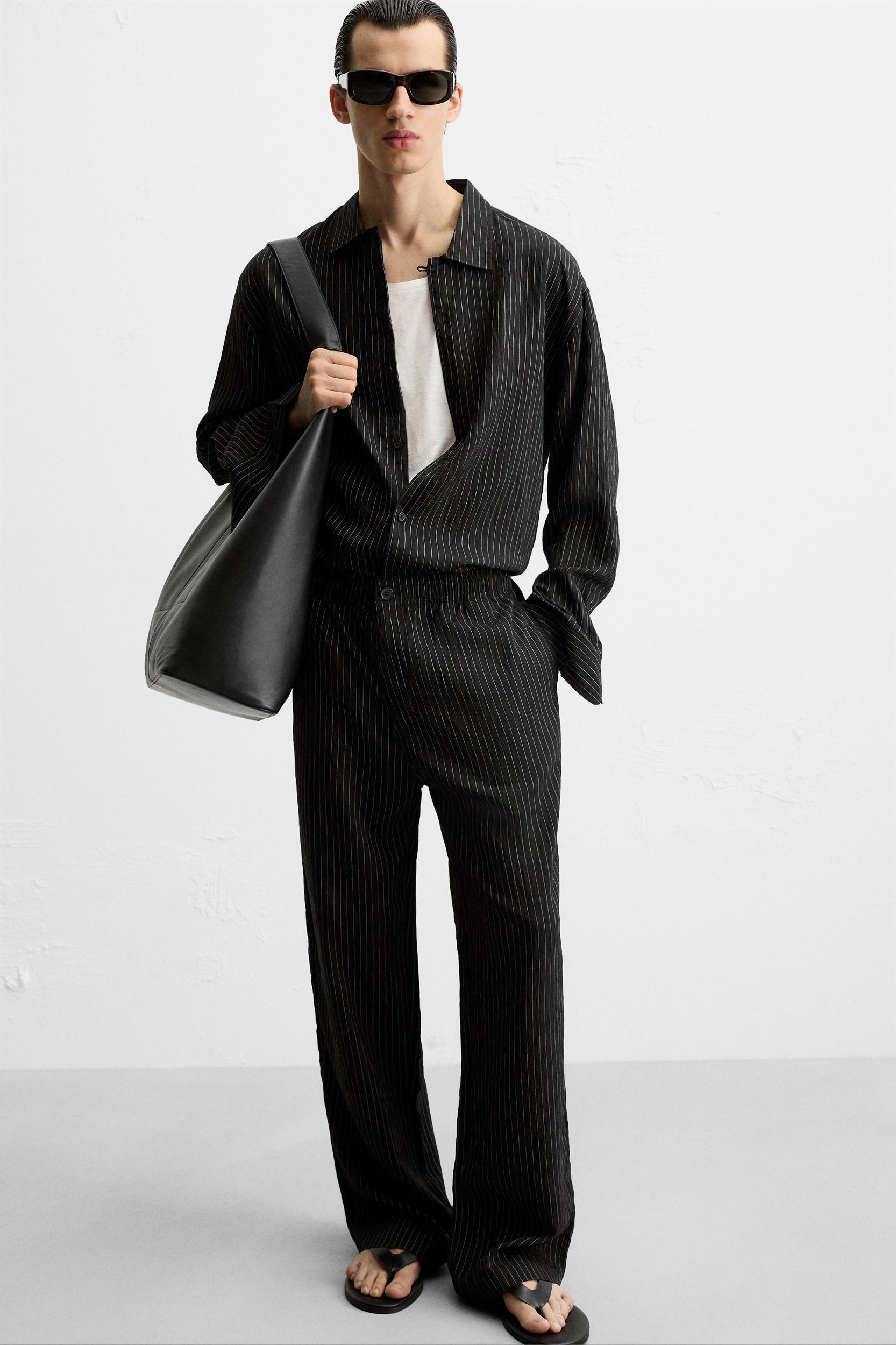 FLOWY STRIPED PANTS Product Image